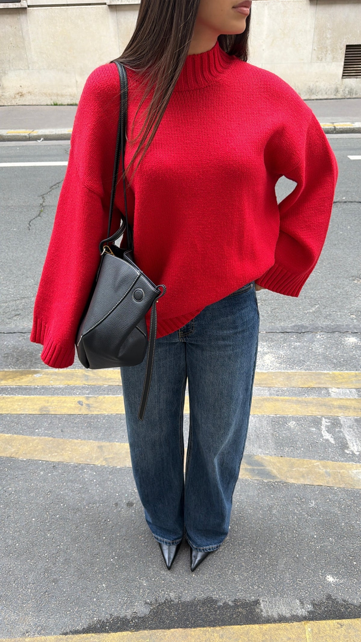 Pull manches amples ELEN [rouge]