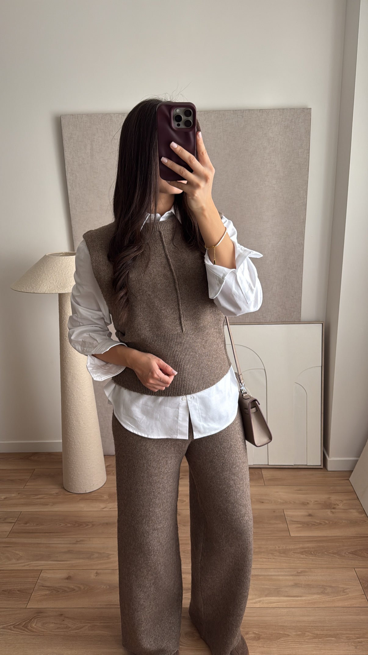 Ensemble sans manches [taupe]