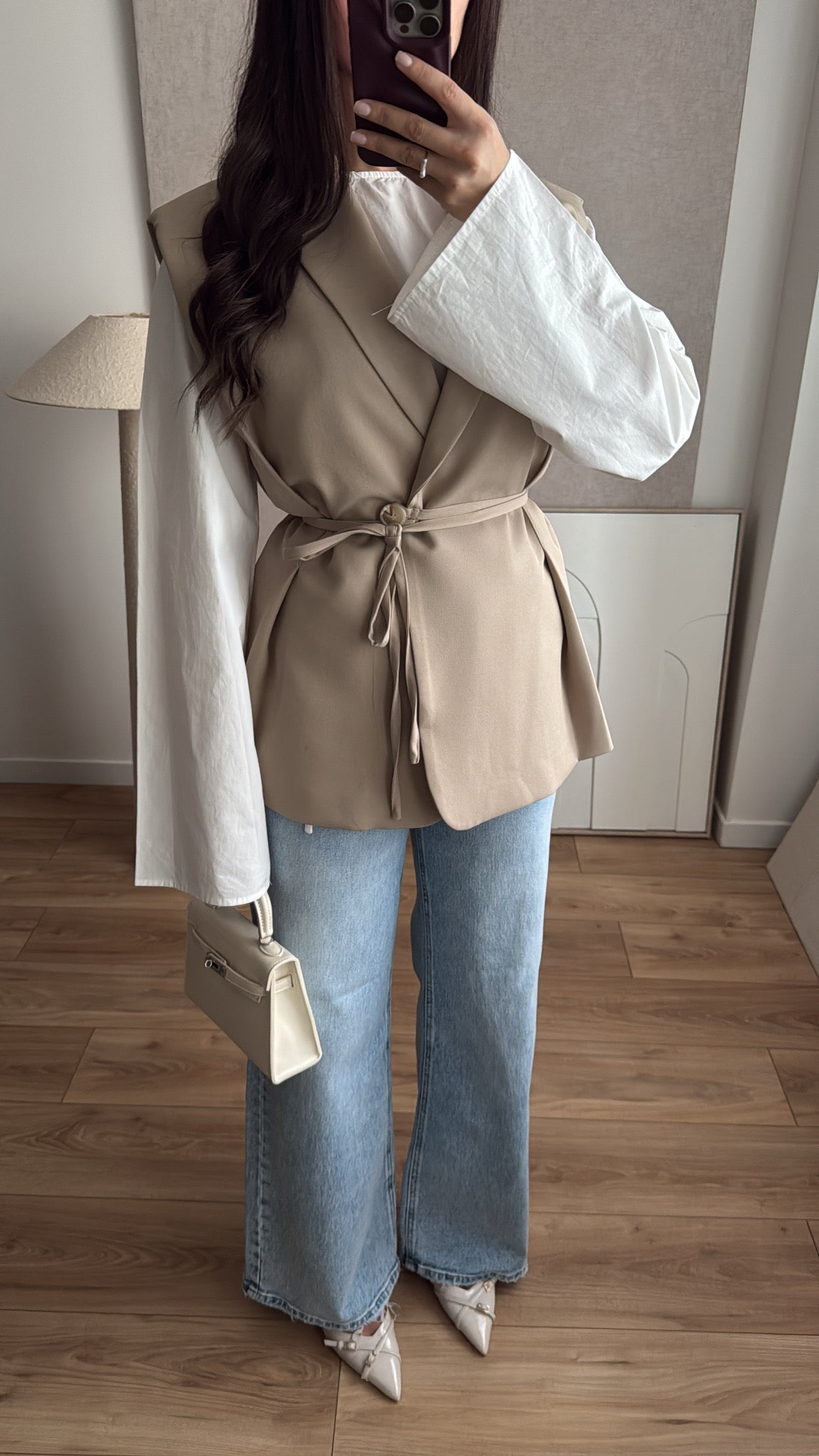 Extragroßer Blazer [beige]