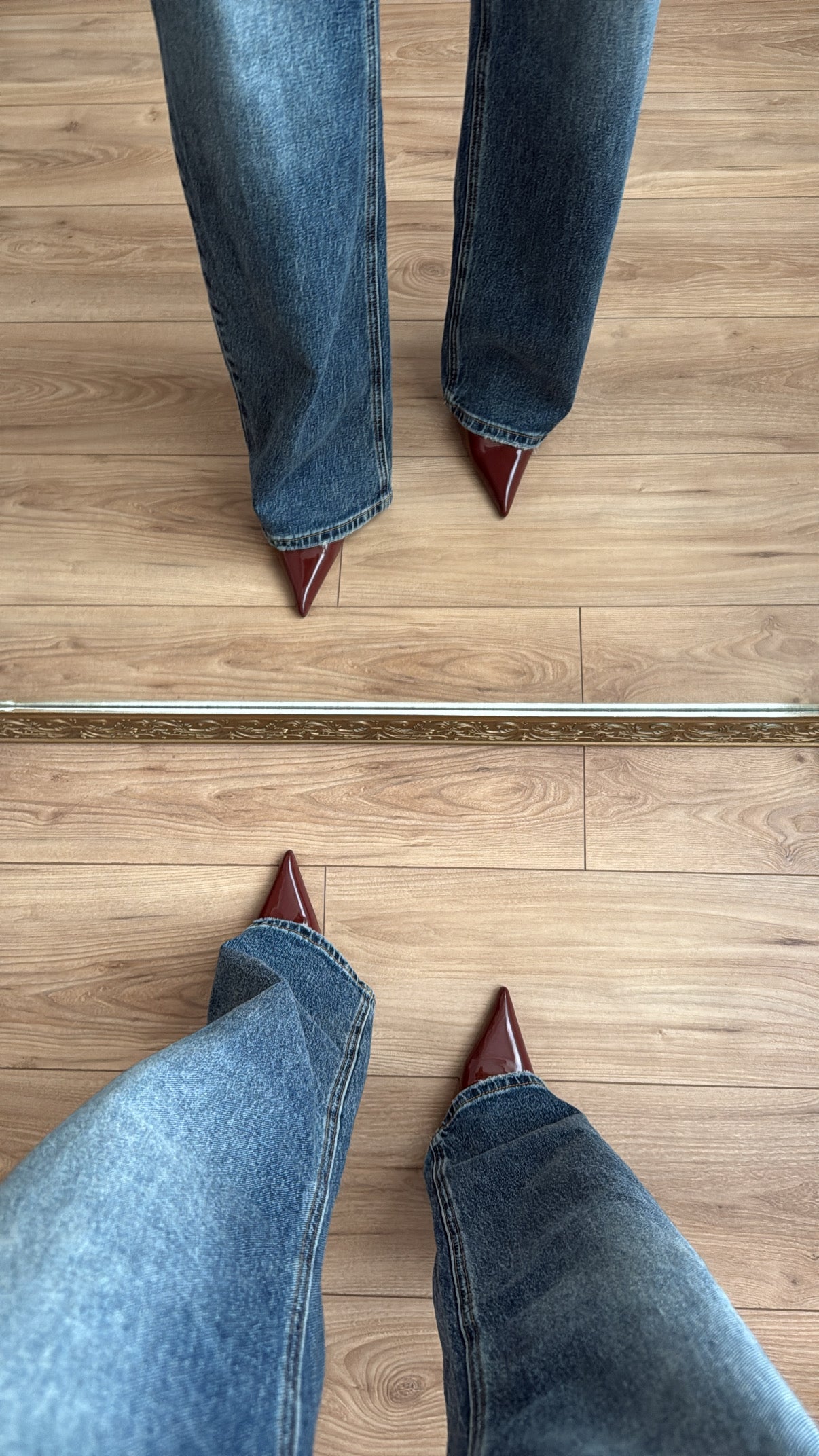Wide-leg jeans [vintage blue]