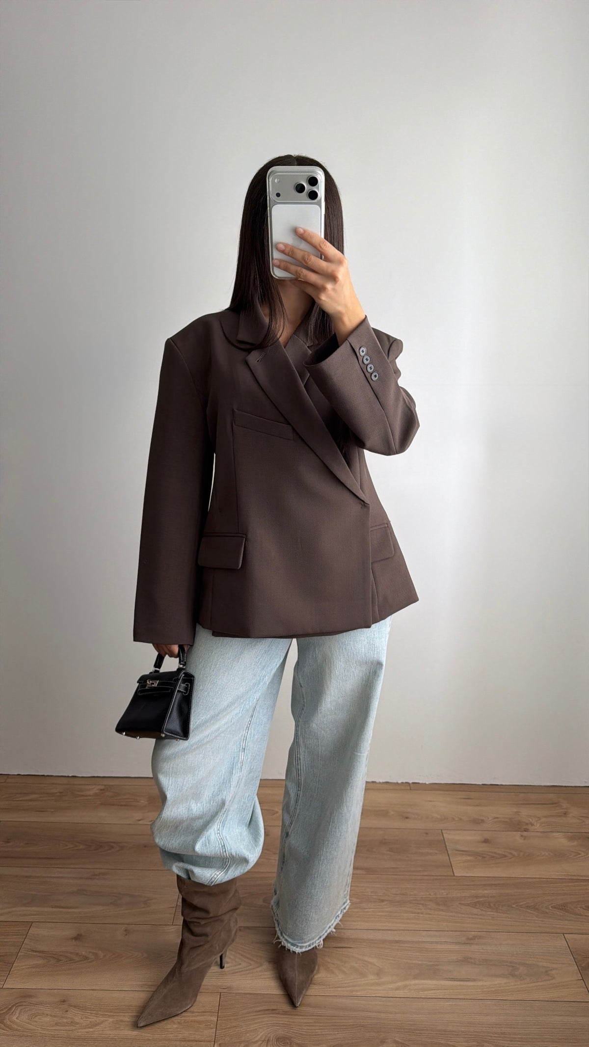 Blazer structuré [marron]