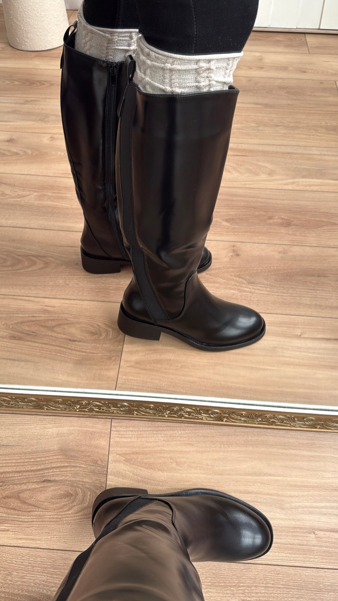 Bottes hautes à talons ERYN [noire]