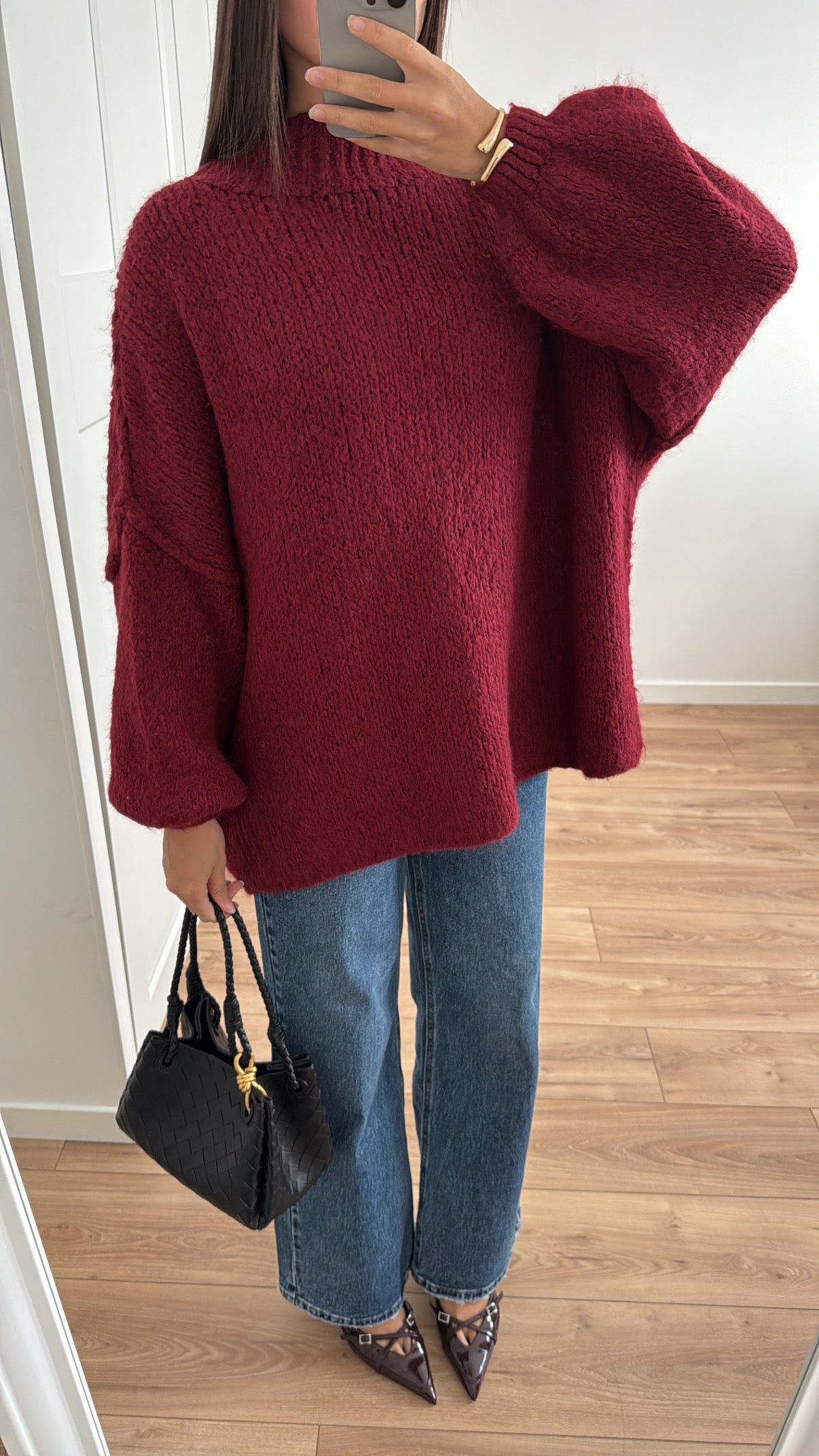 Pull oversize [ burgundy ]