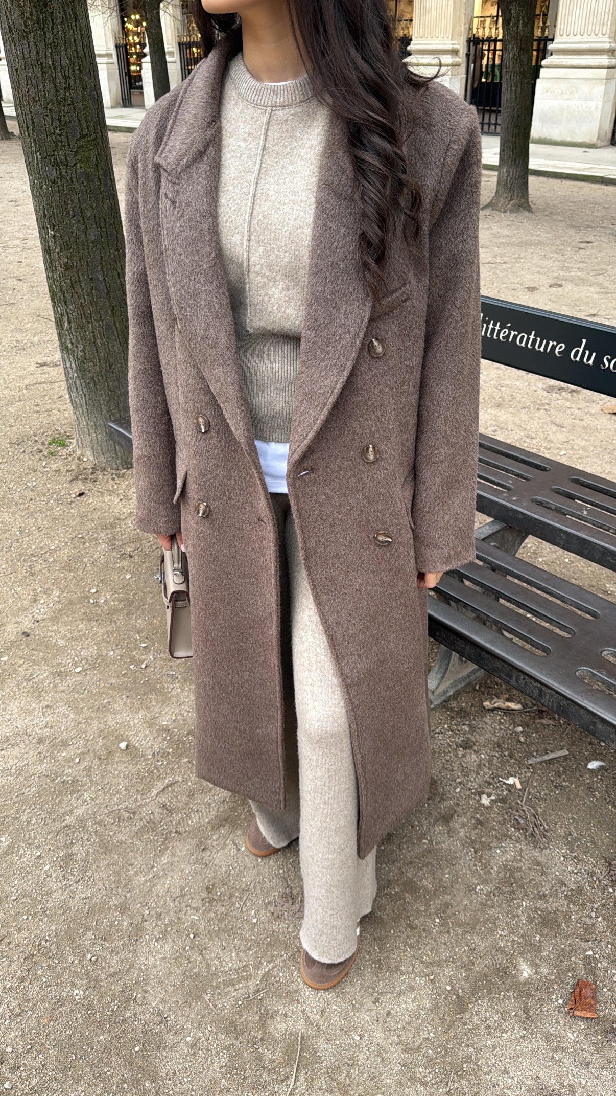 Long manteau oversize [taupe]
