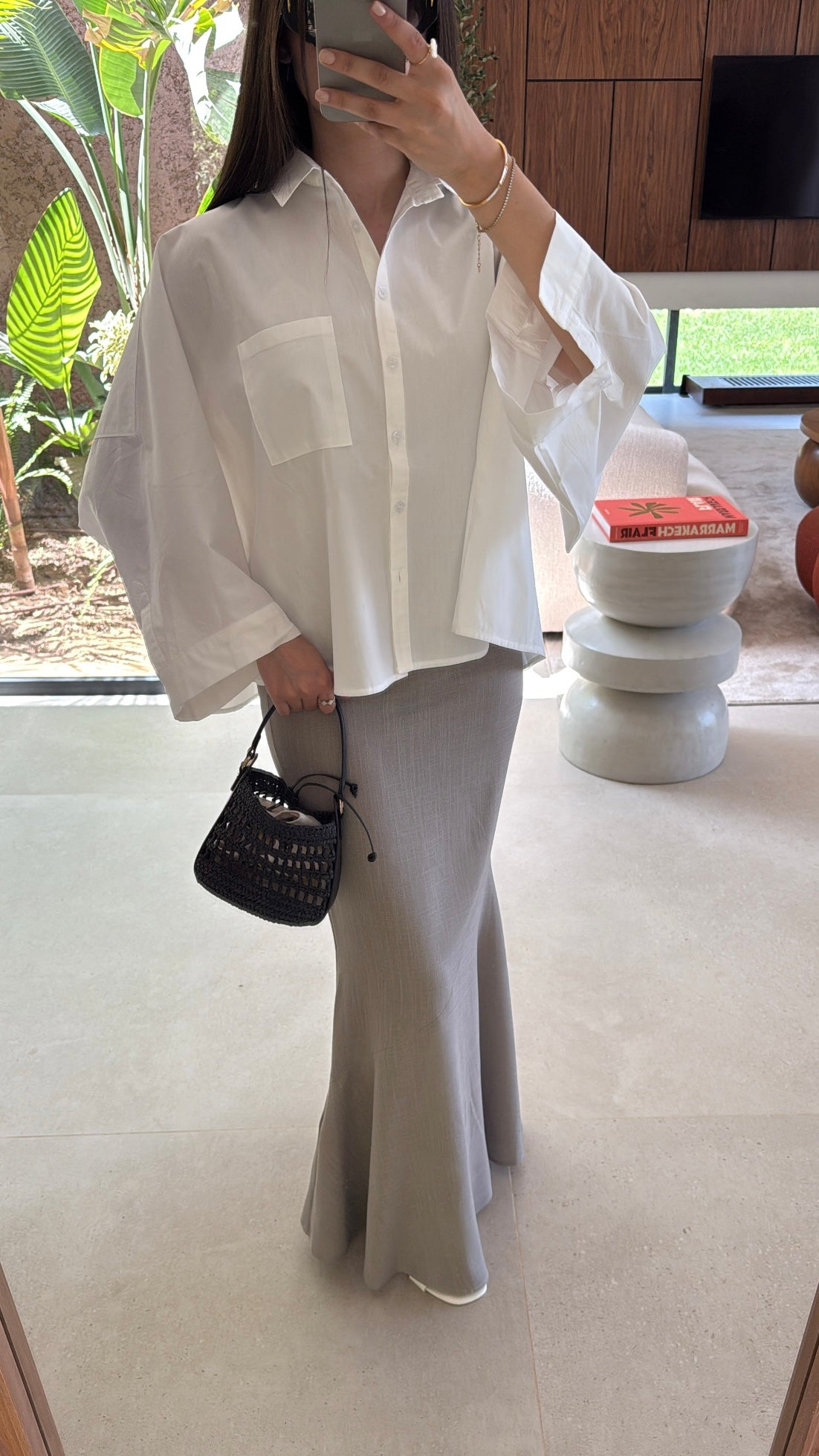 Chemise manche évasée [ blanc ]