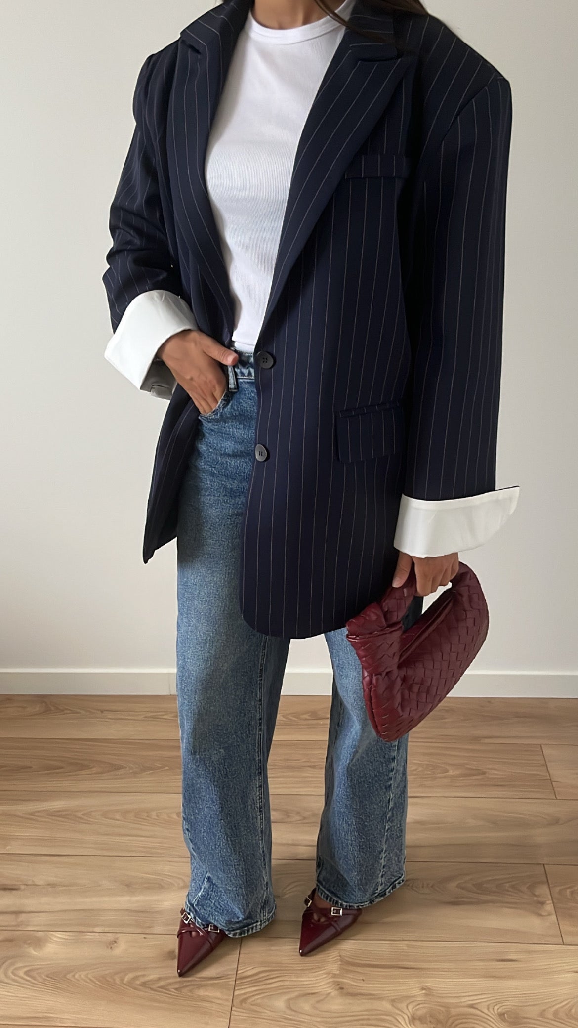 Blazer extra oversize [ bleu marine ]