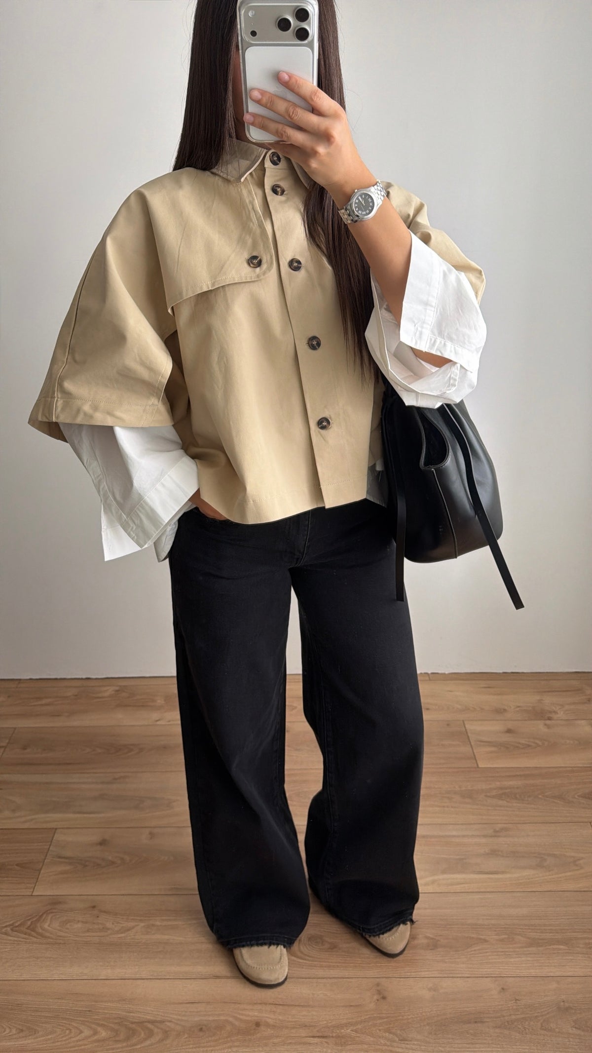 Cape trench loose [beige]