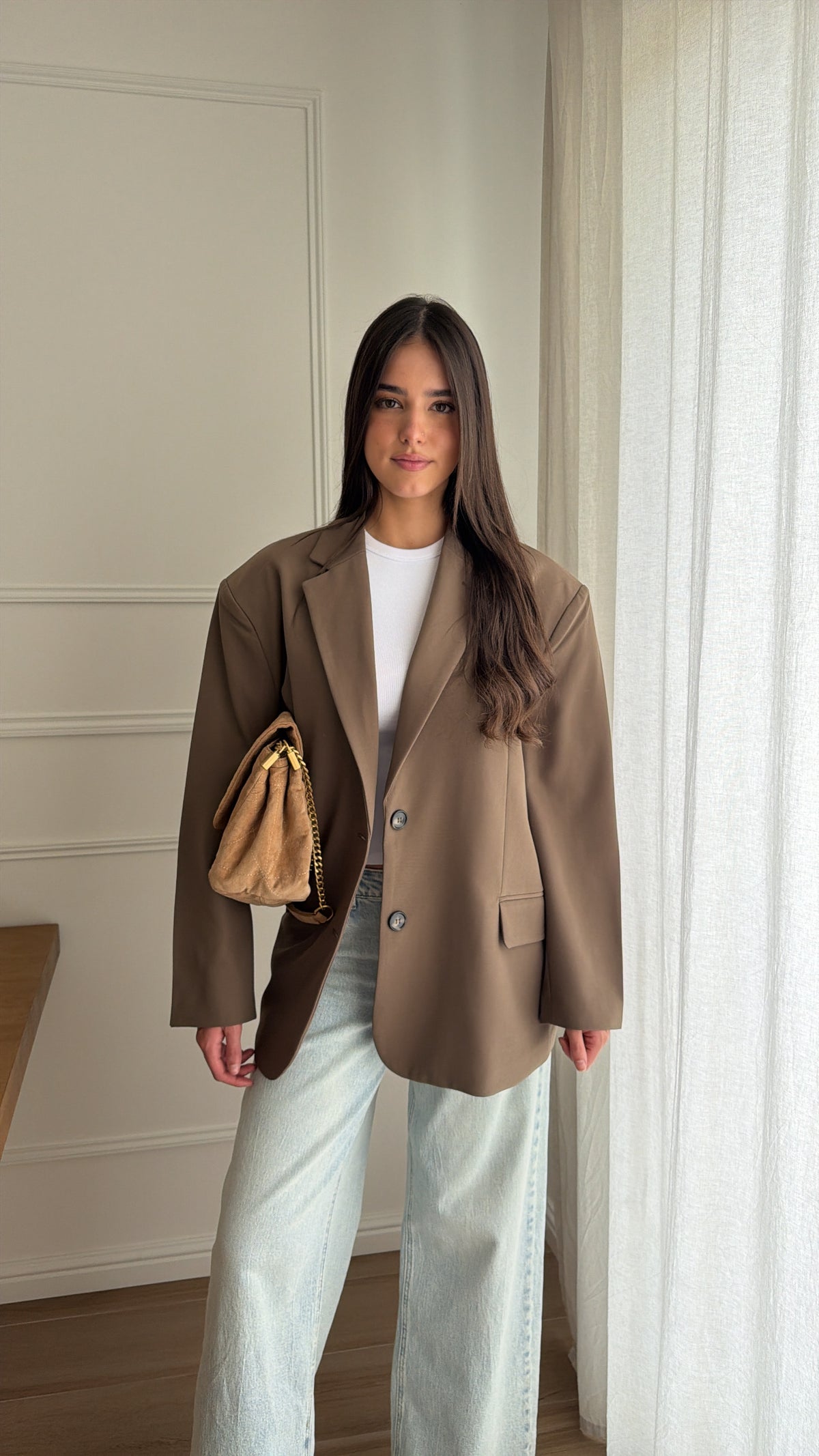 Blazer coupe oversize MONA [taupe]