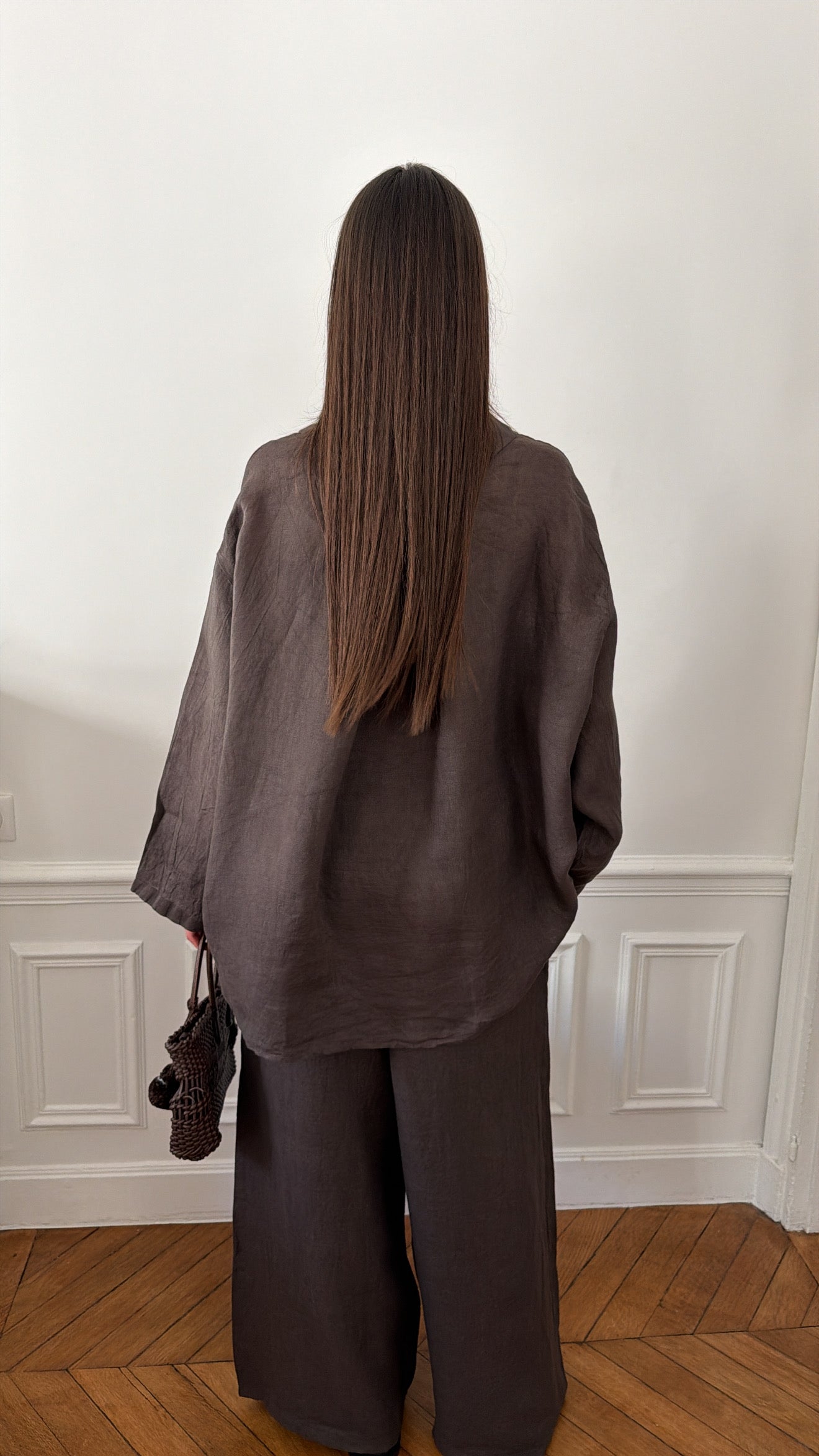 Ensemble en 100% lin [marron]