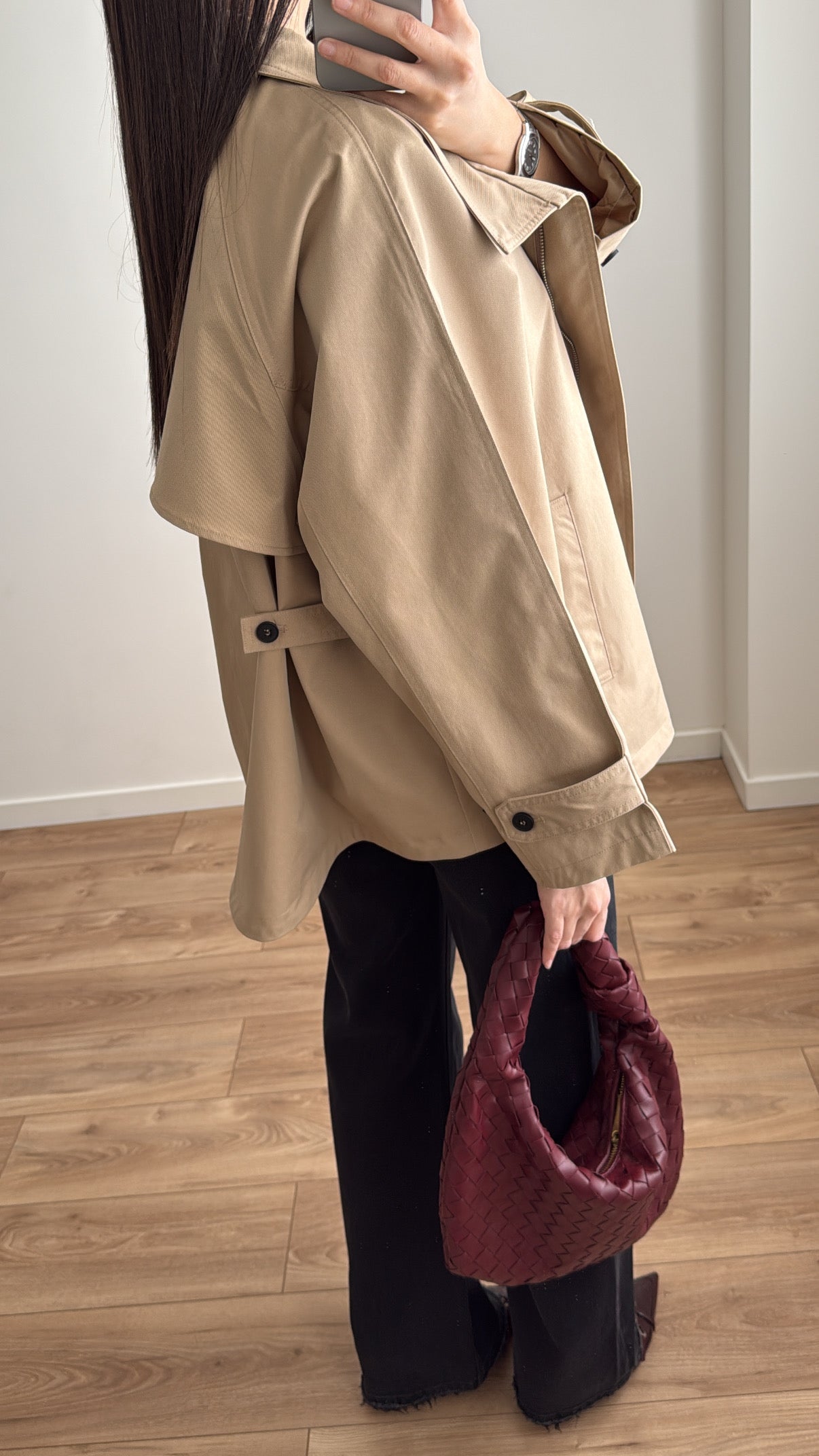 Trench oversize beige