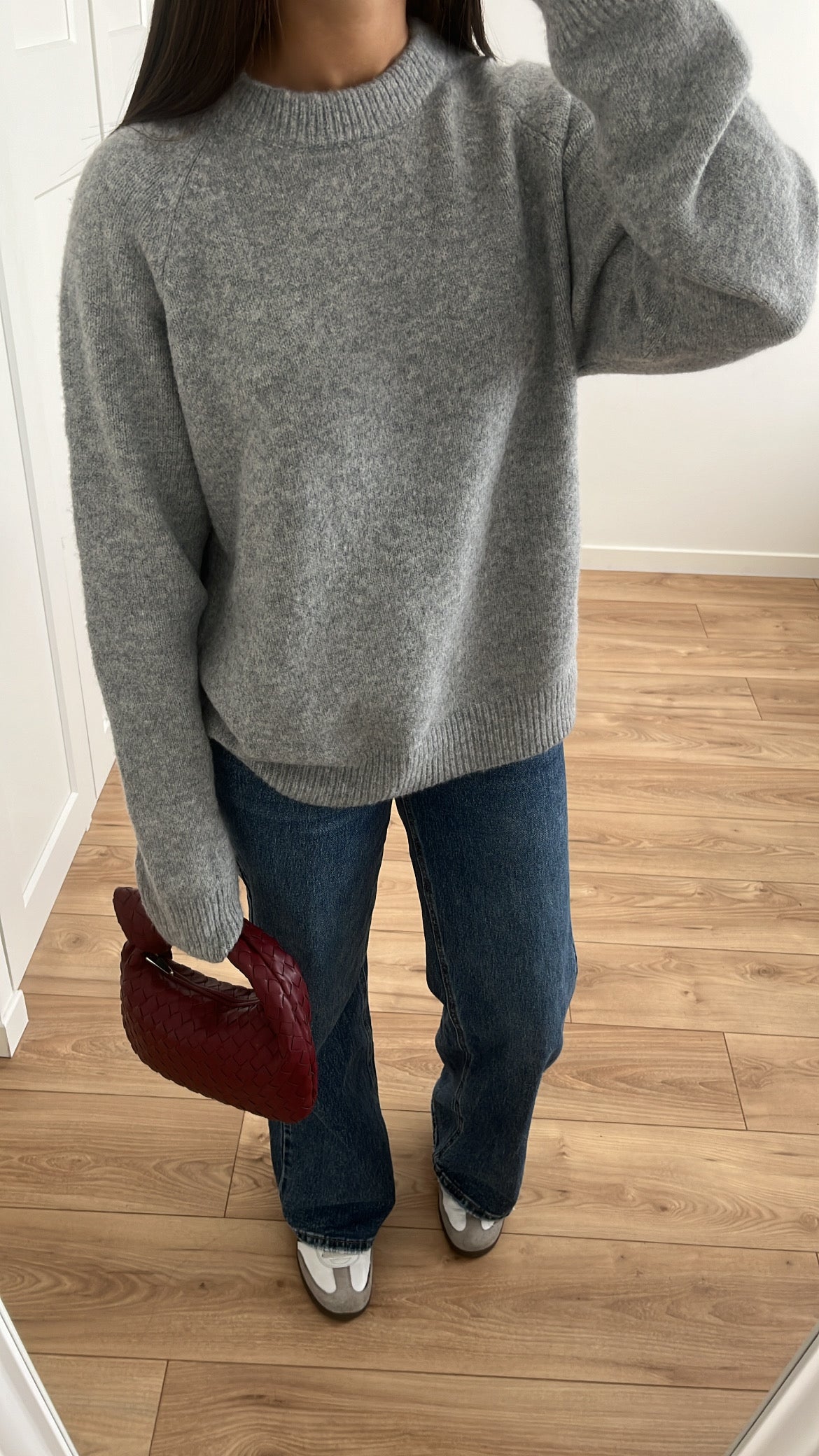 Pull basic [ gris chiné ]