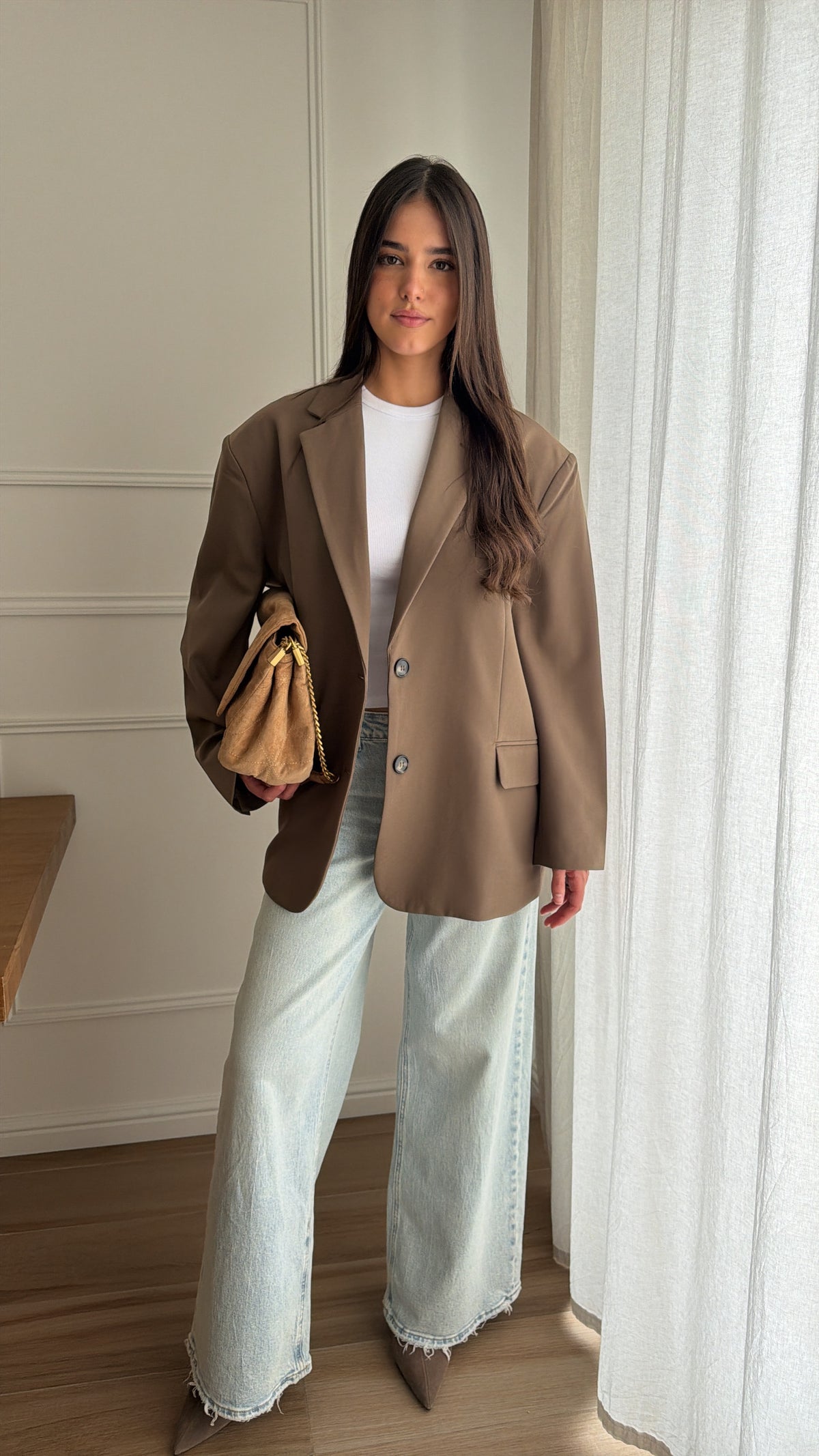 Blazer coupe oversize MONA [taupe]
