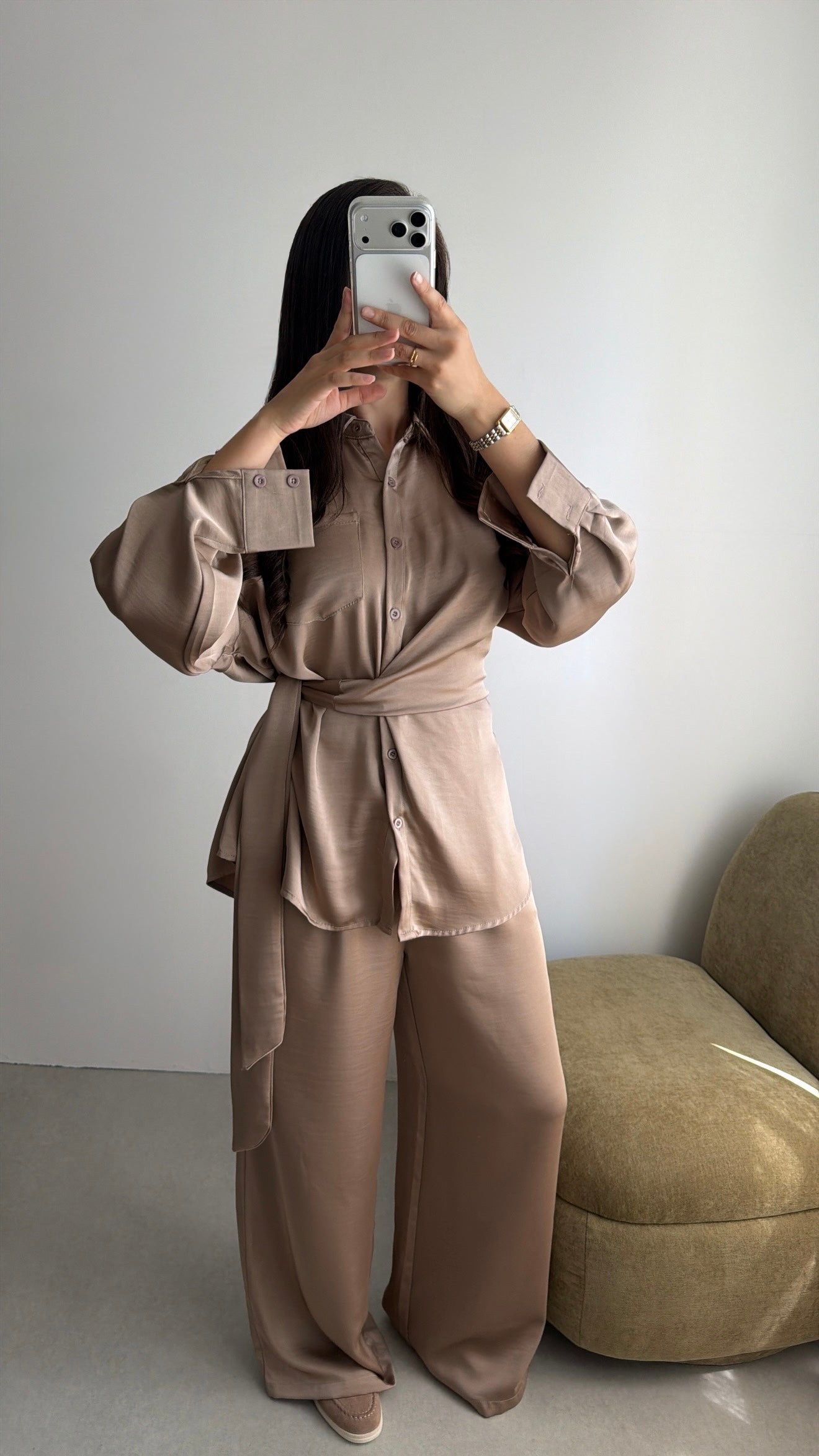 Ensemble fluide [rose ombré]