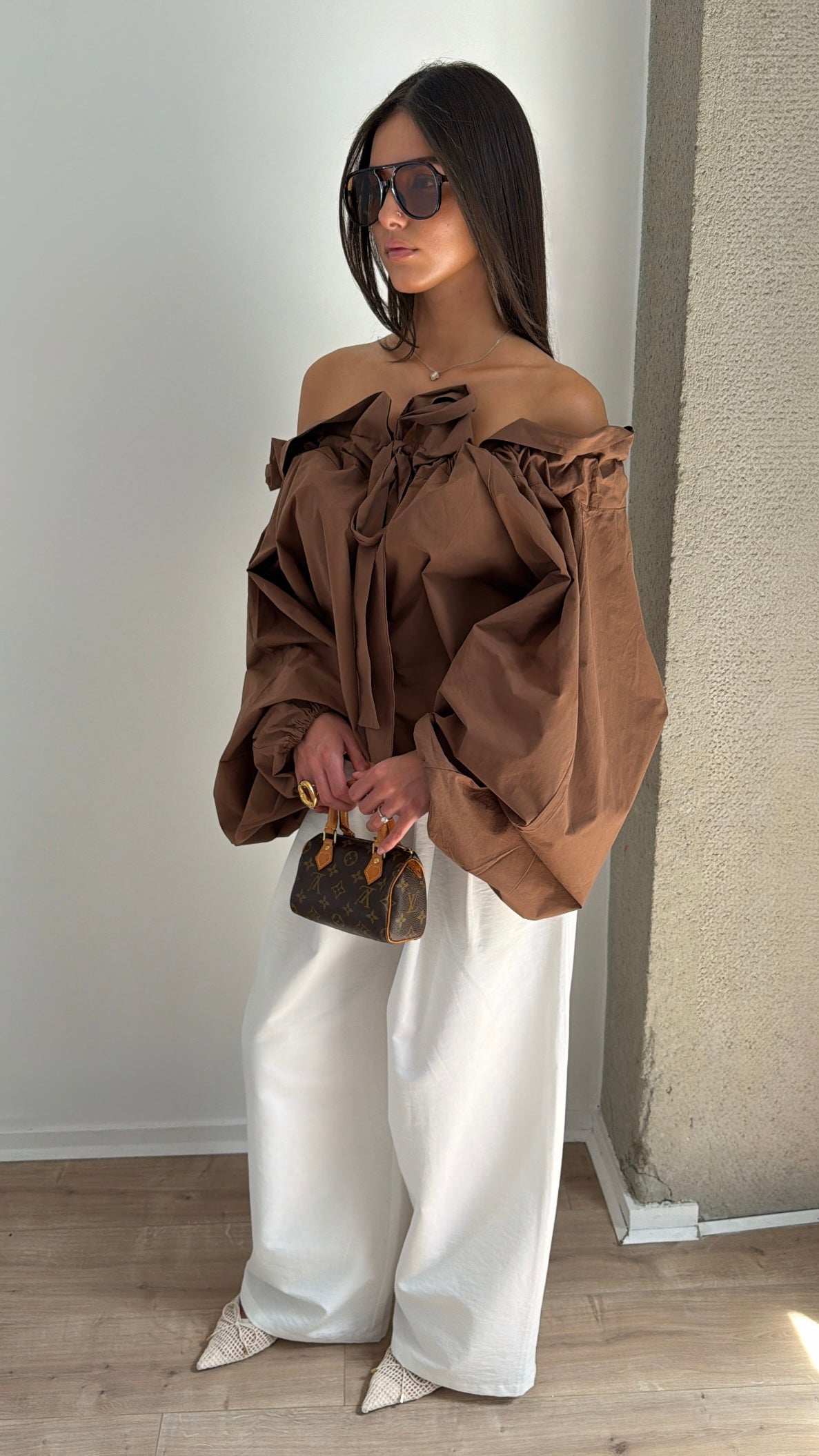 Pantalon droit [blanc]