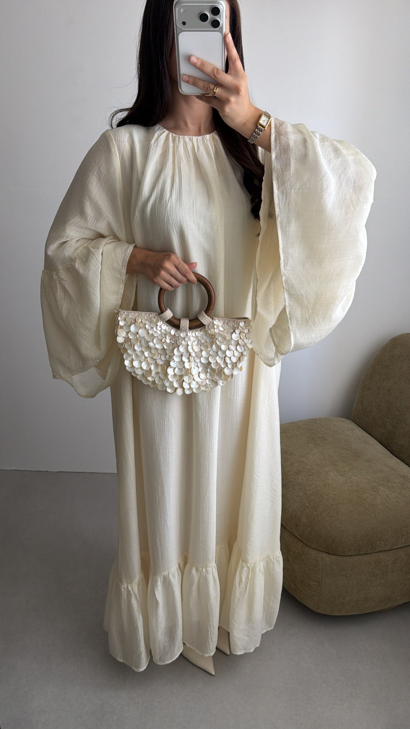 Robe longue AMBER [écru]