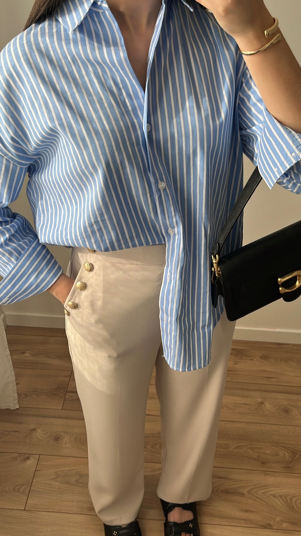 Striped cotton shirt