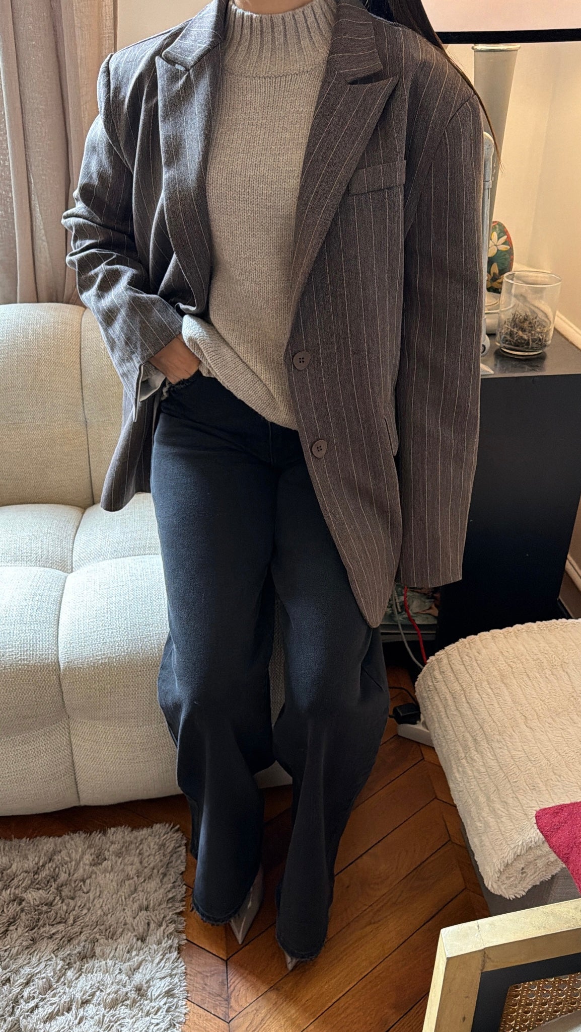Extra großer Blazer [Marineblau]
