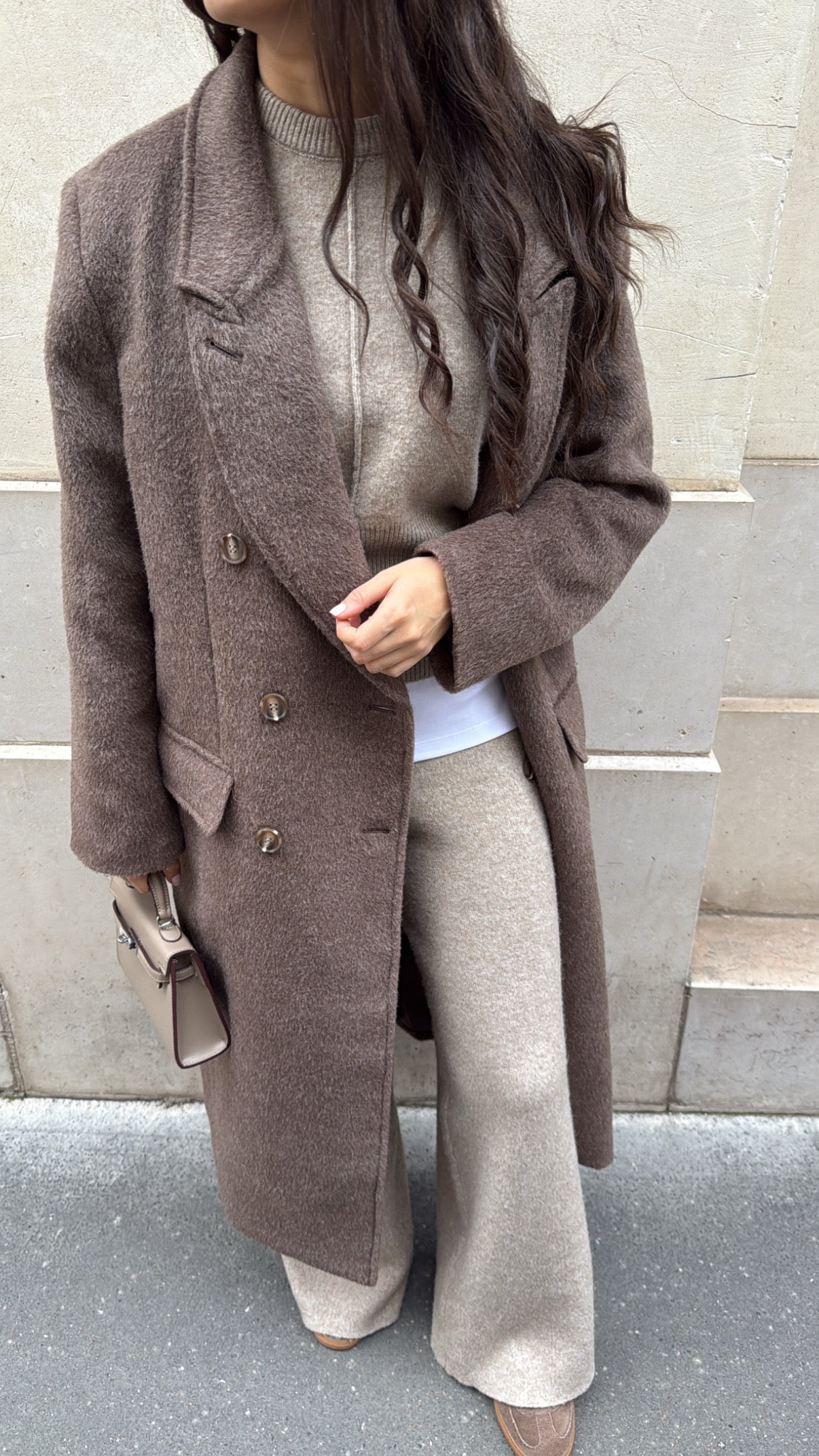 Long manteau oversize [taupe]