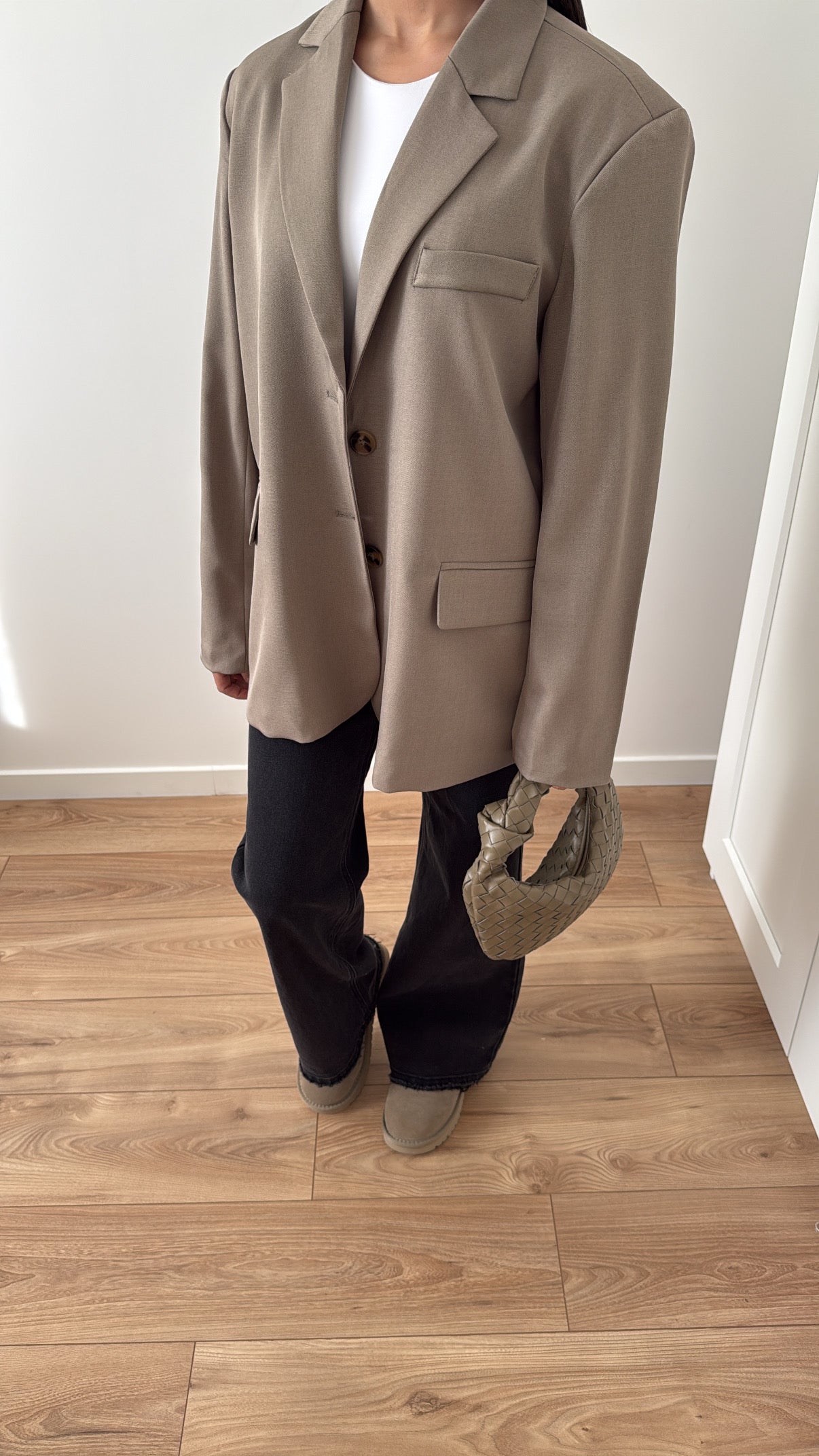 Blazer à fente [ taupe ]