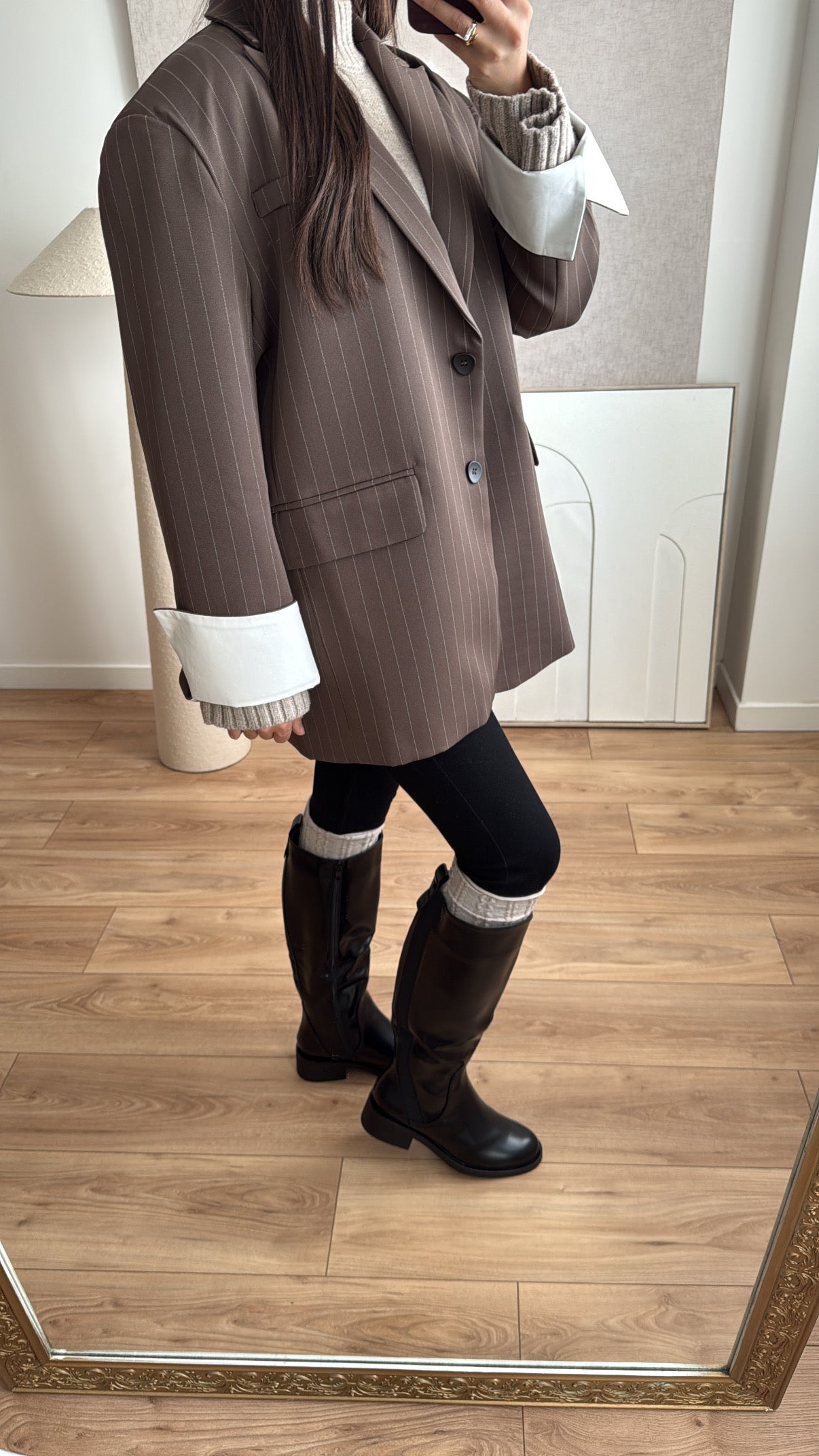 Extra großer Blazer [Marineblau]