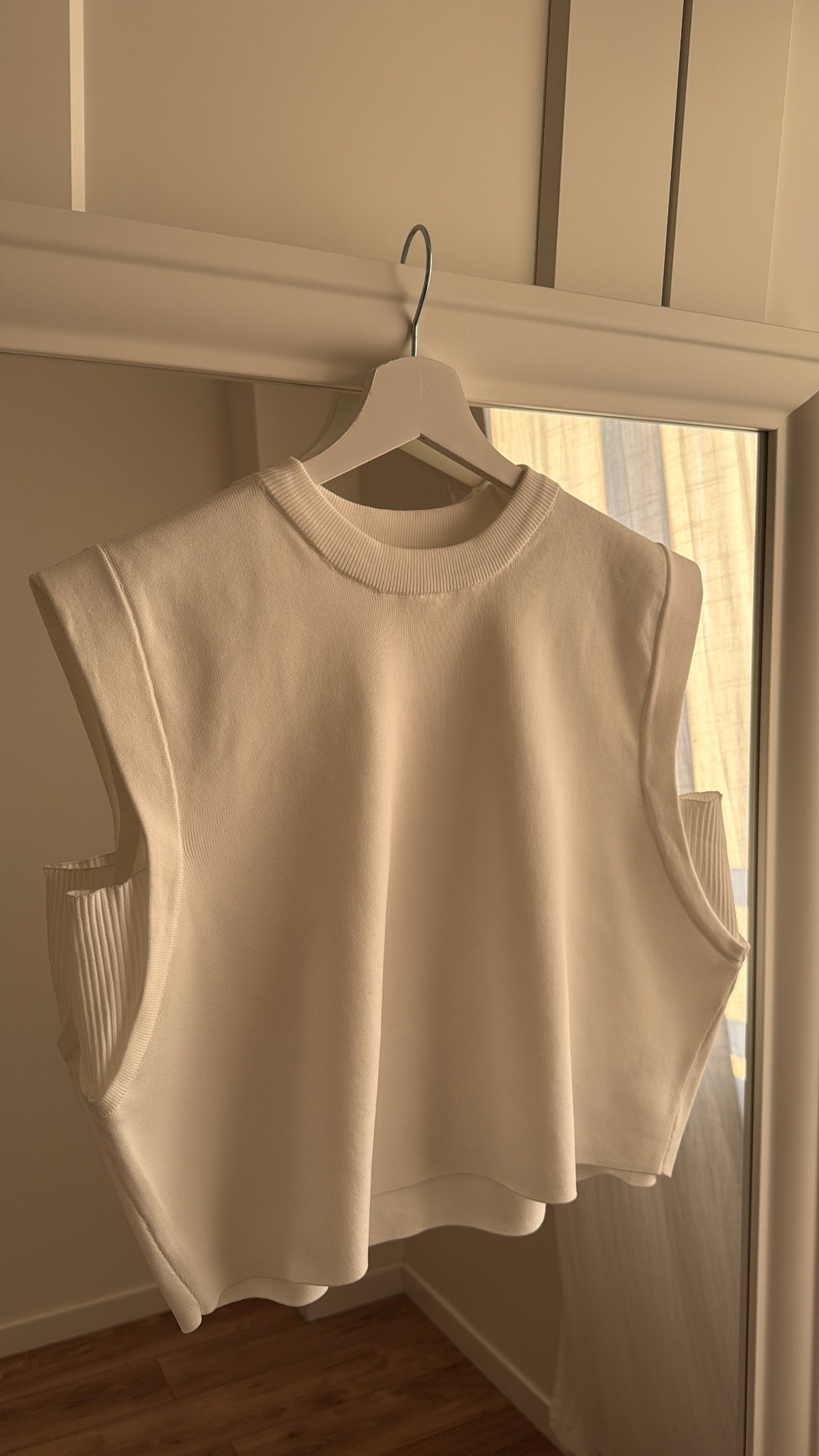 Top ample en maille [ blanc ]