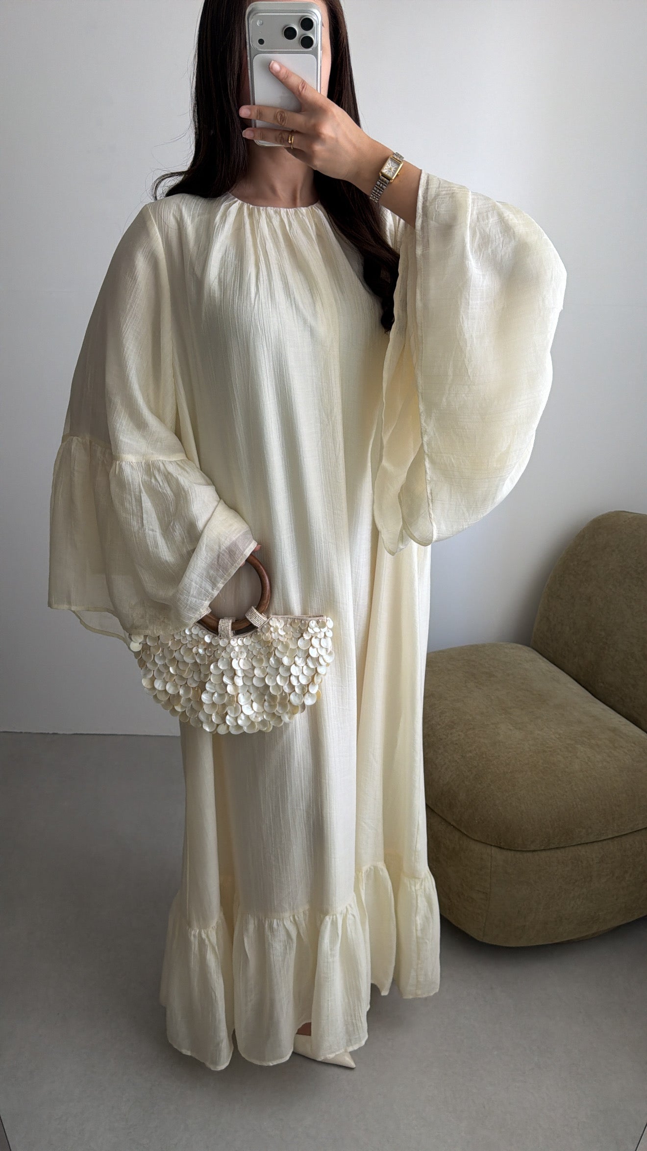 Robe longue AMBER [écru]