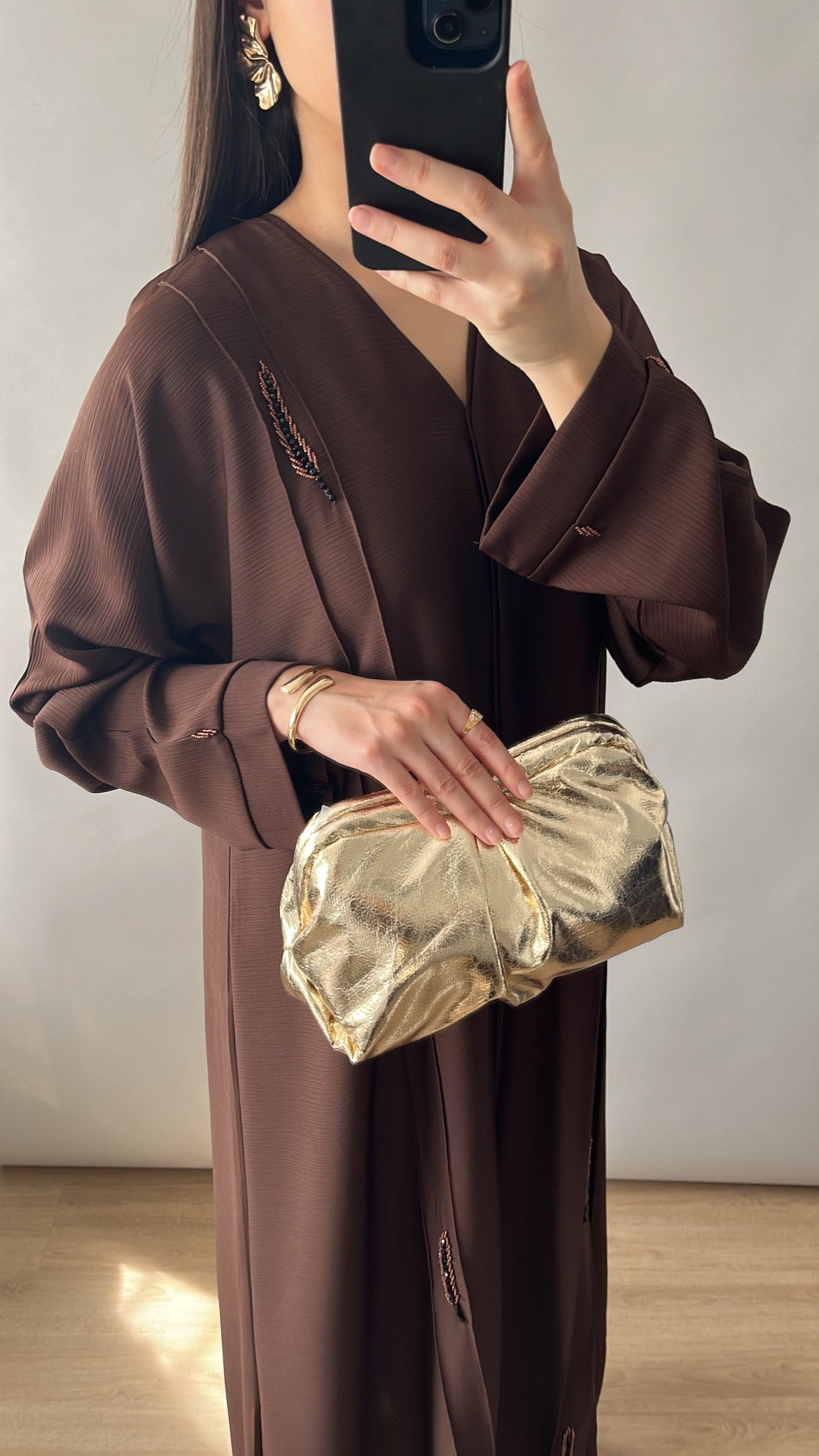 Abaya Dubaï marron