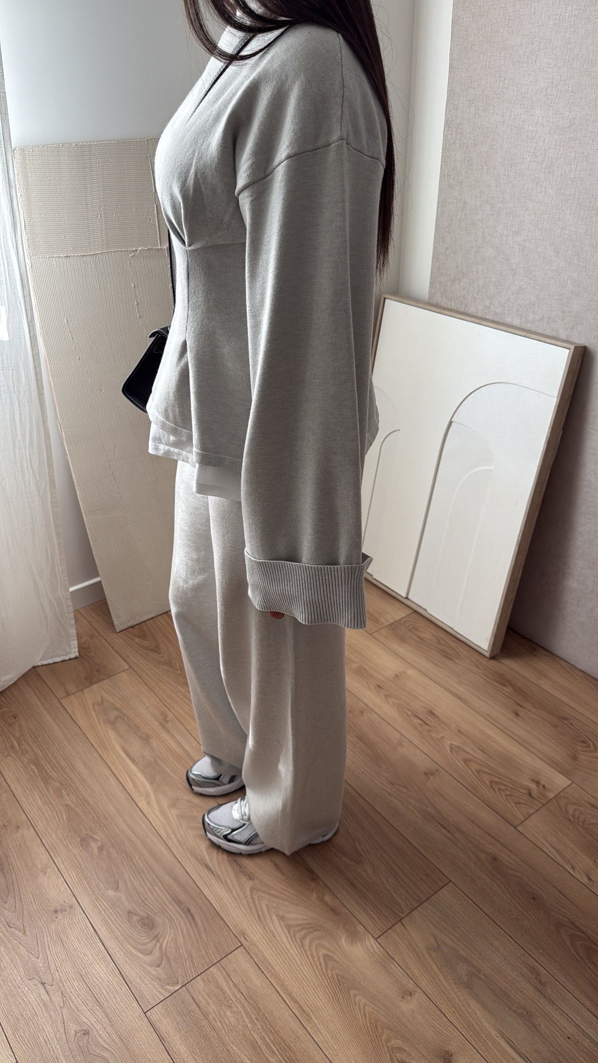 Ensemble cintré à la taille [gris]