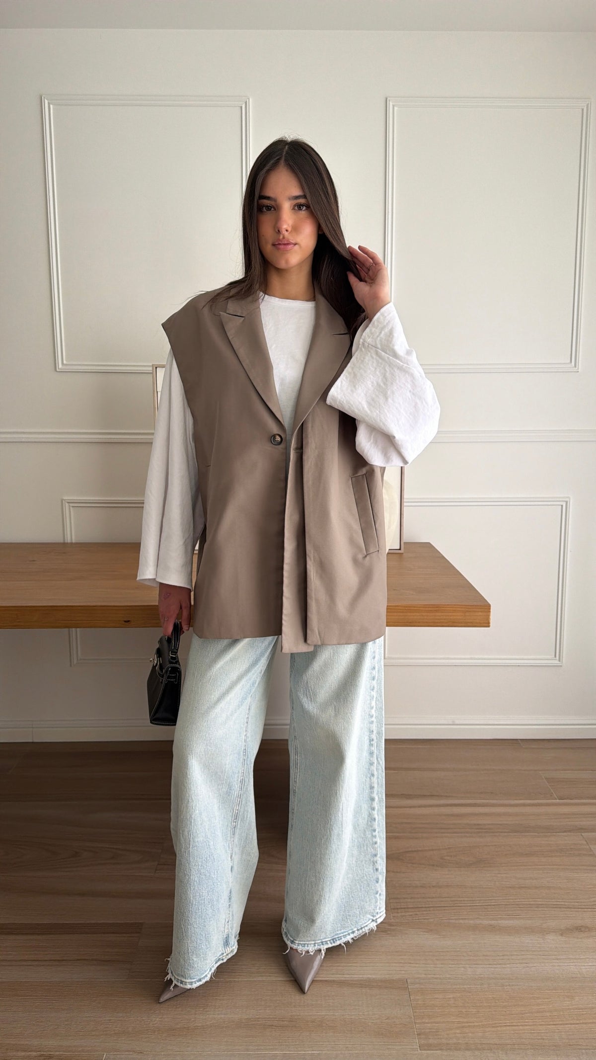 Extra großer Blazer [Marineblau]