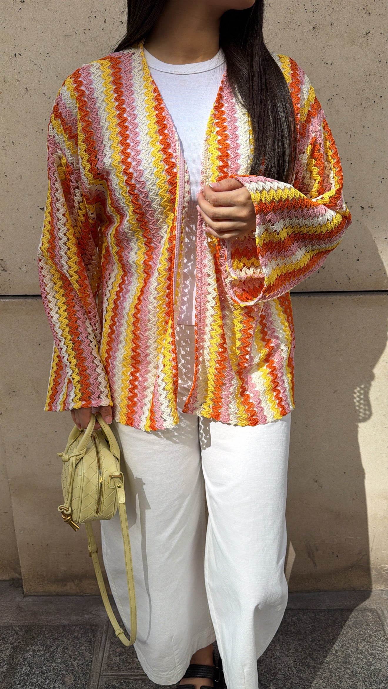 Crochet cardigan [PINK]