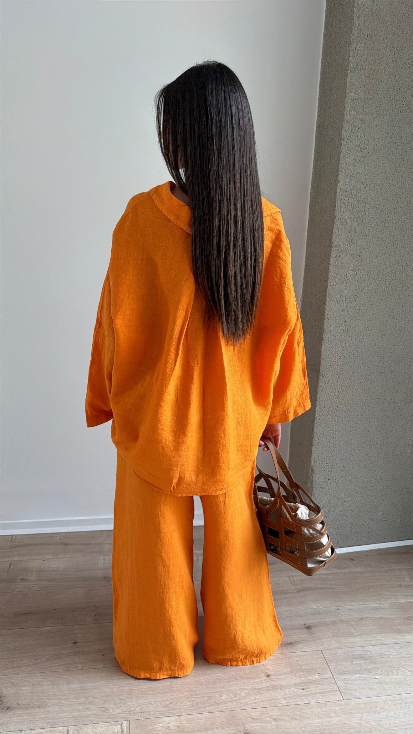 Ensemble en 100% lin [orange]