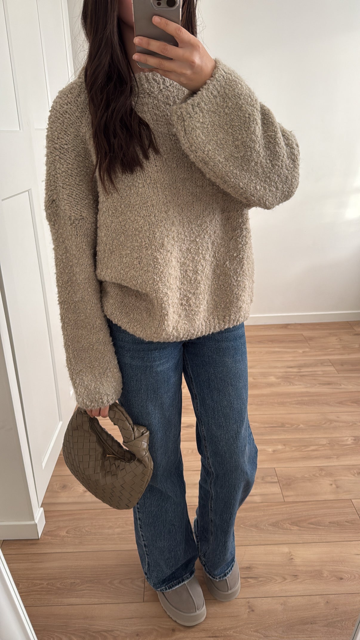 Boucle sweater [beige]