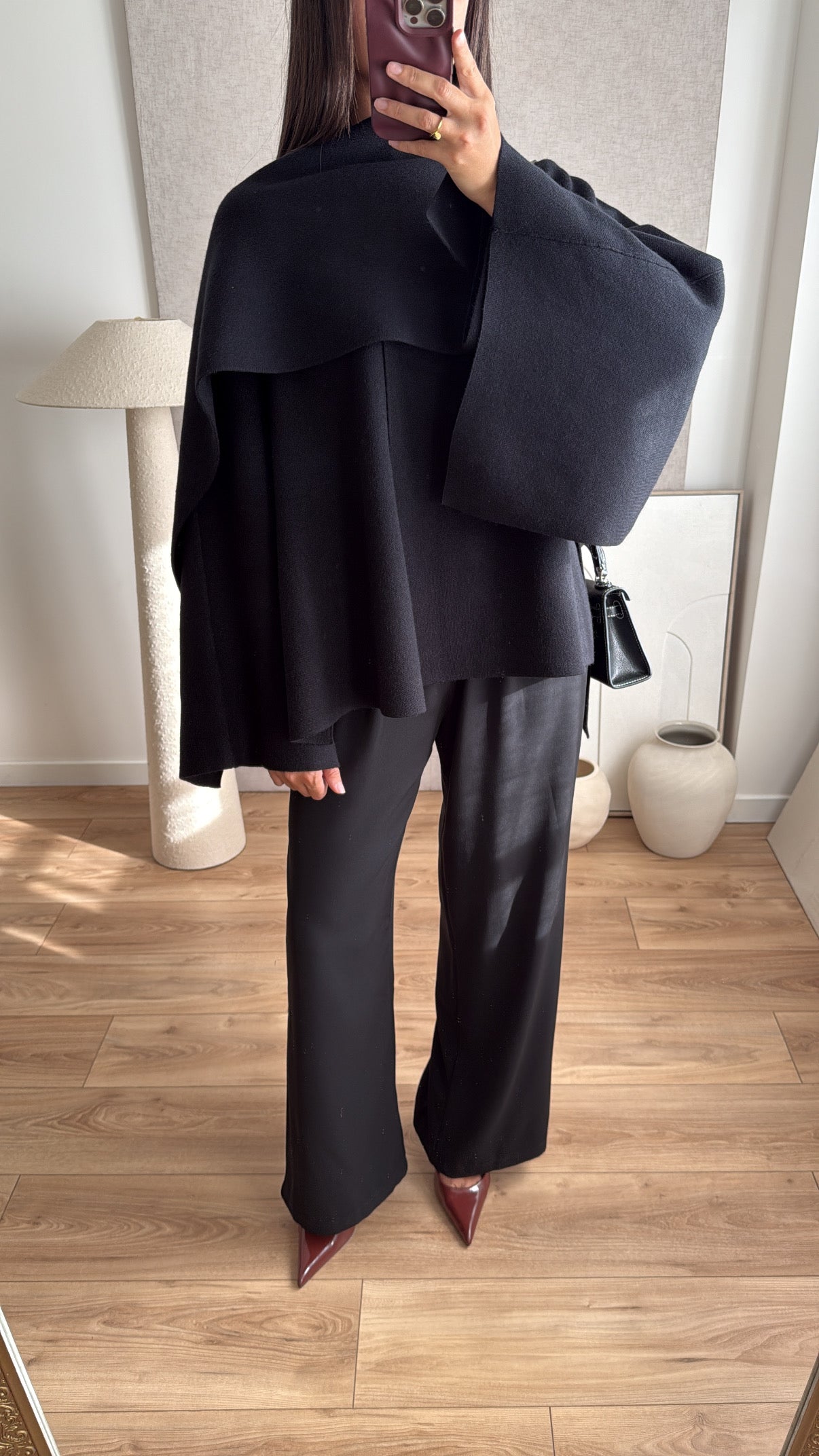 Pantalon coupe droite [noir]