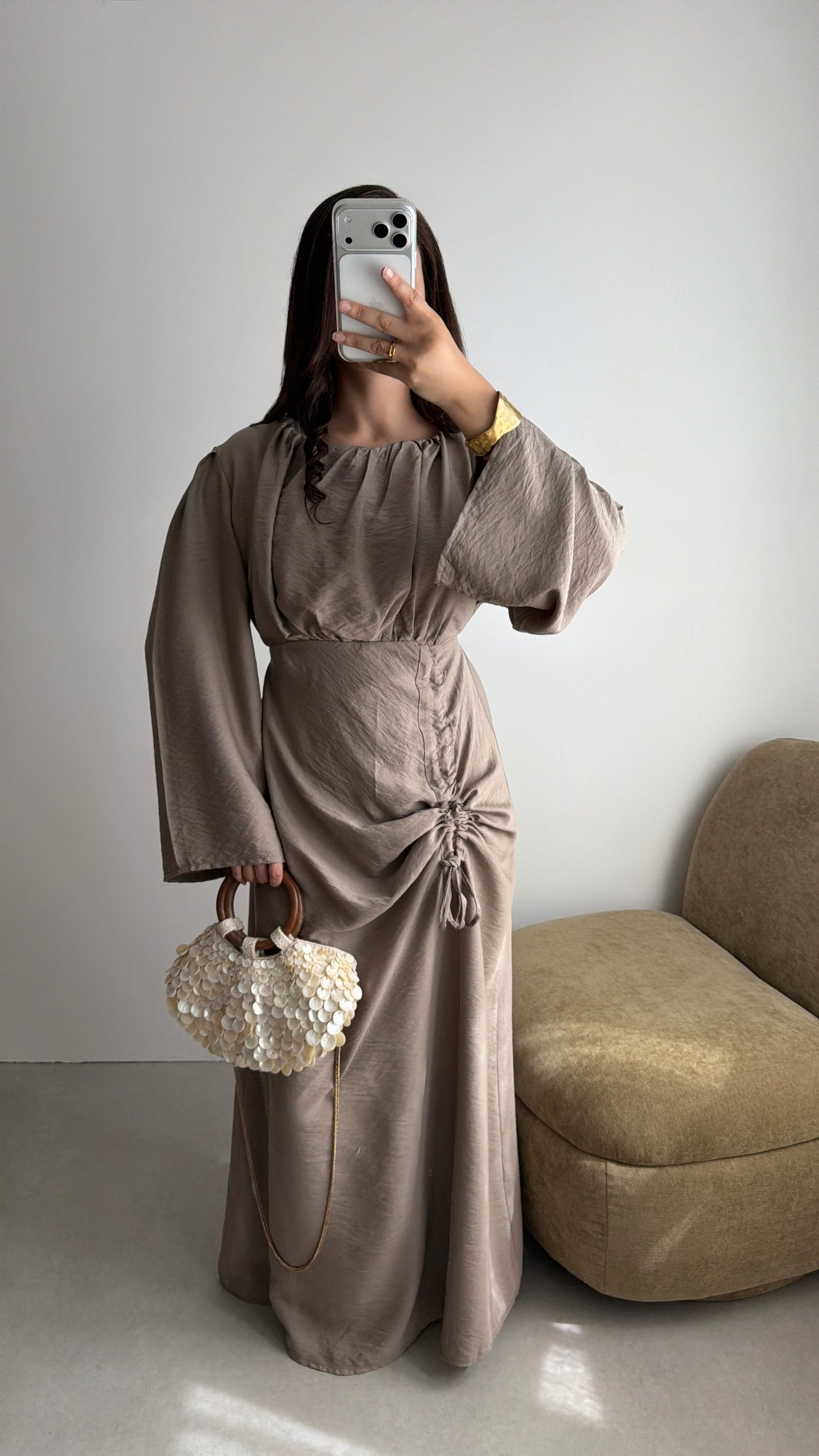 Longue robe bohème [taupe]