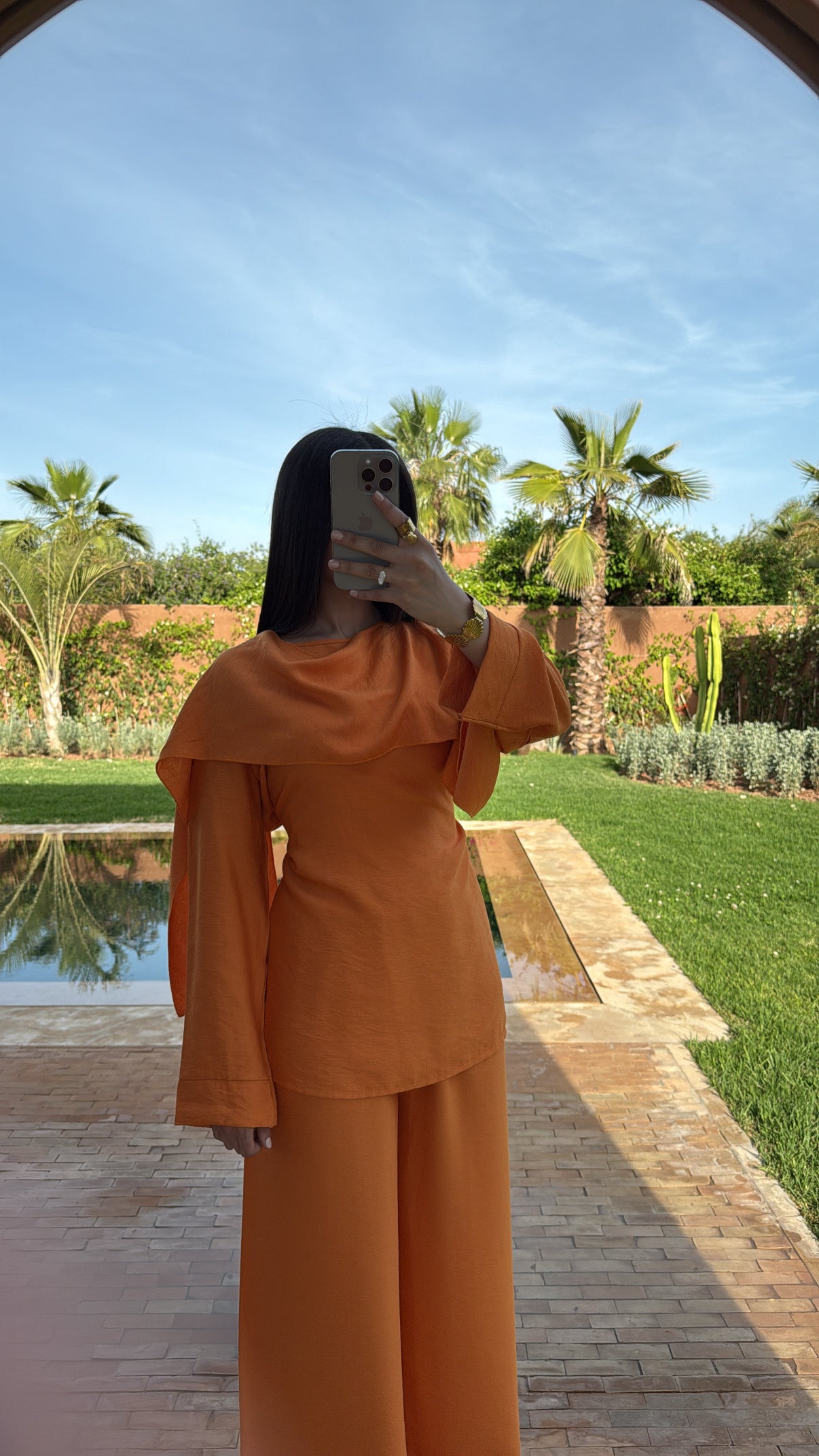 Ensemble fluide KAMAE [ orange ]