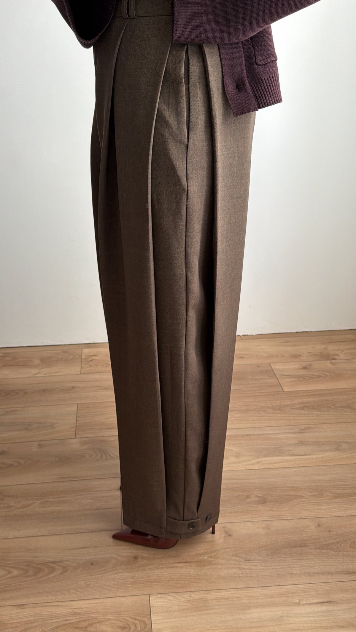 Gerade geschnittene, ausgefranste Jeans [Blue Denim]