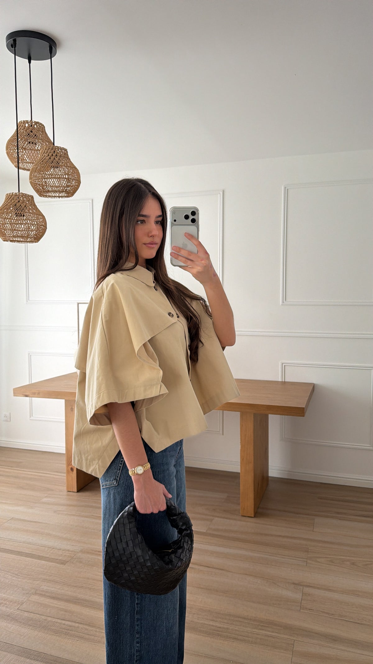 Cape trench loose [beige]