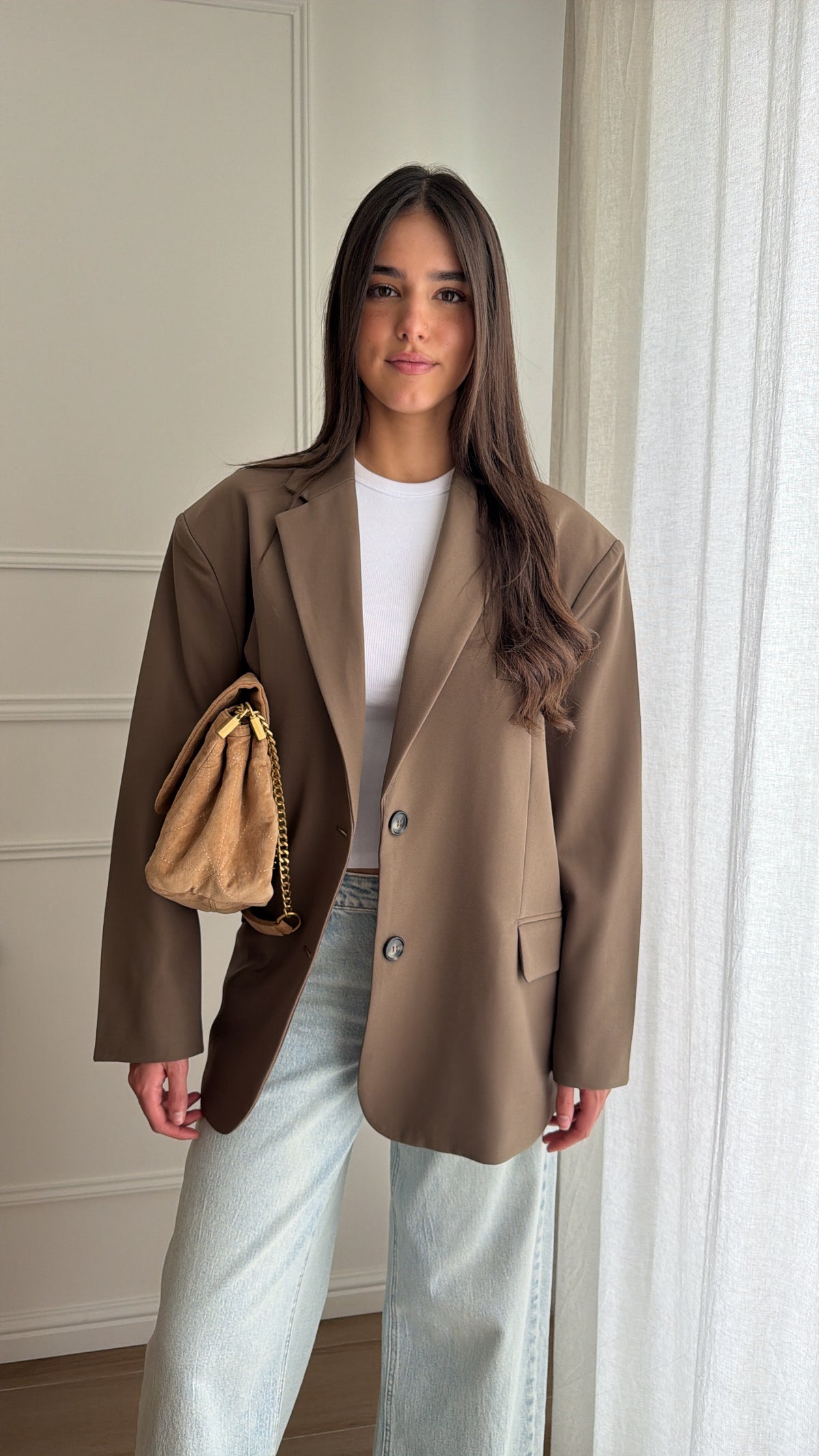 Blazer coupe oversize MONA [taupe]