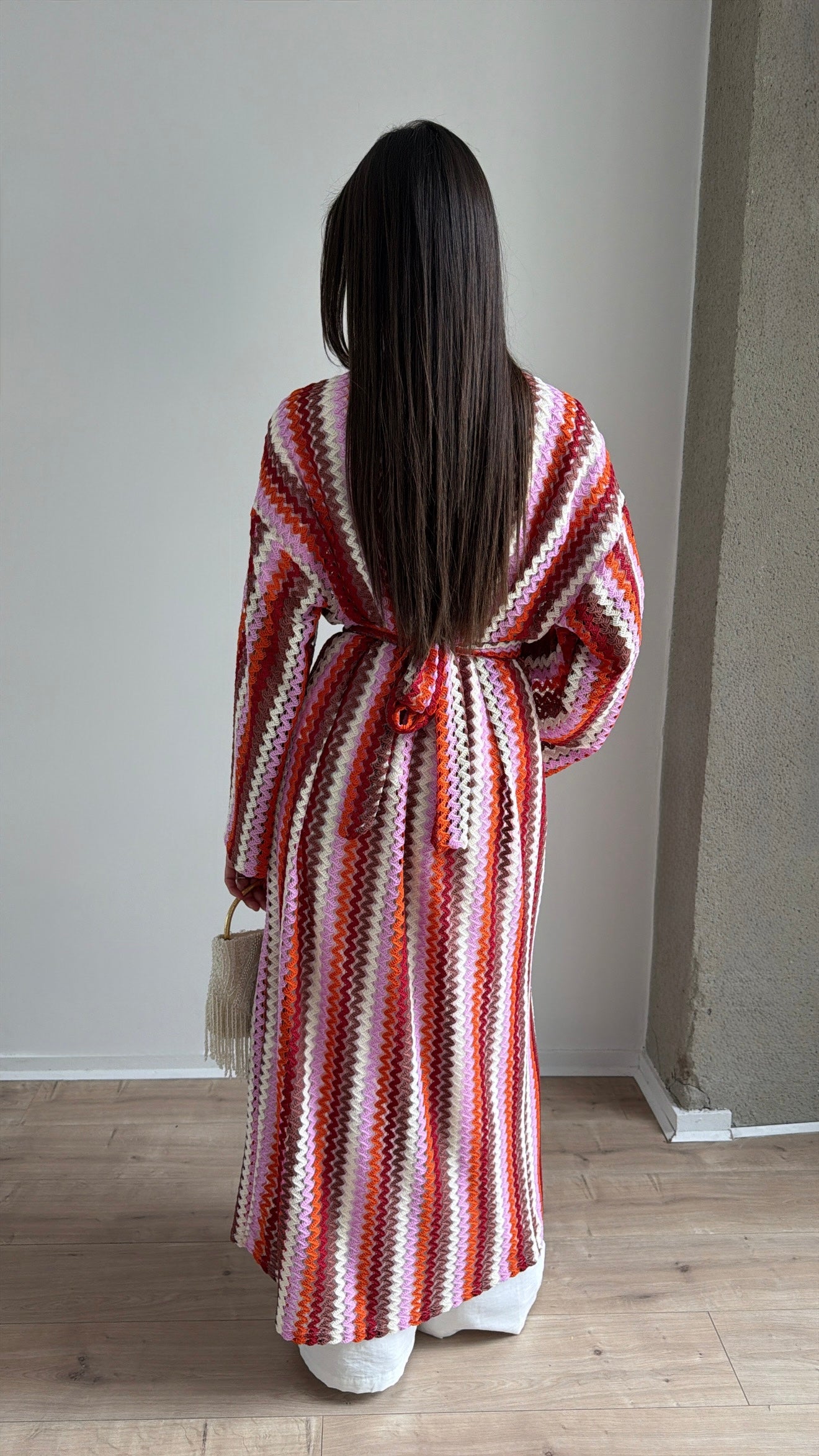 Kimono crochet [rose]