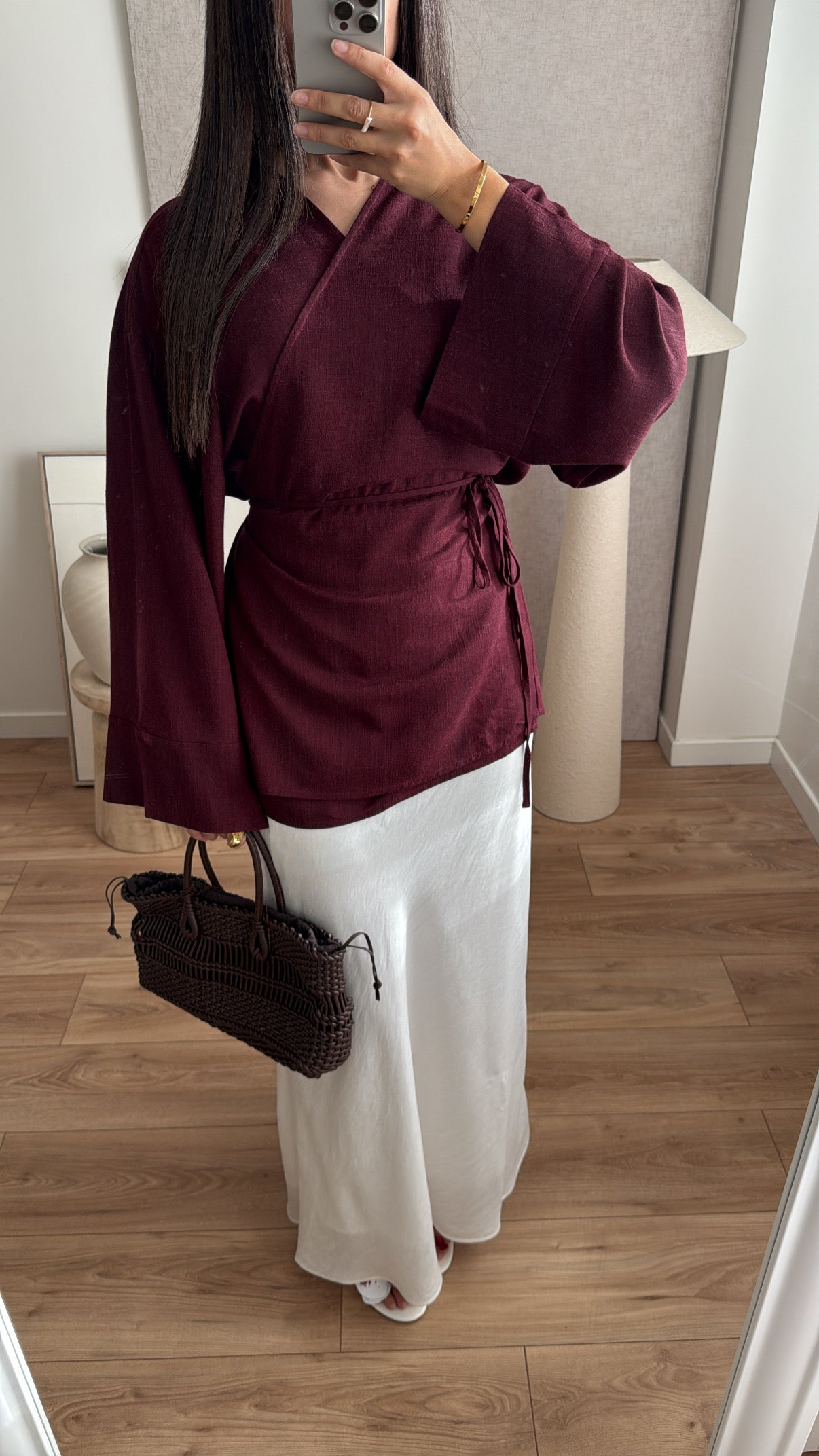 Longue jupe [blanc]