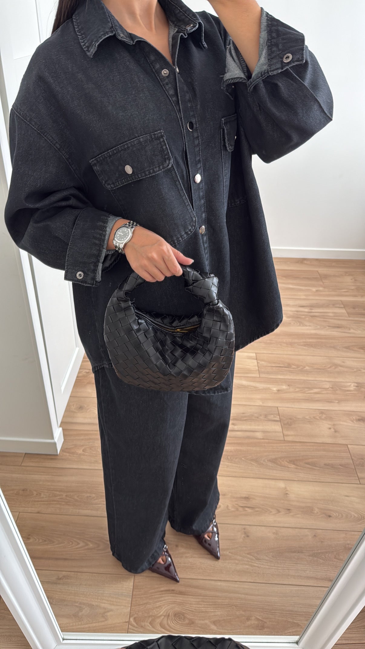 Ensemble en jean LOOSE [ noir ]