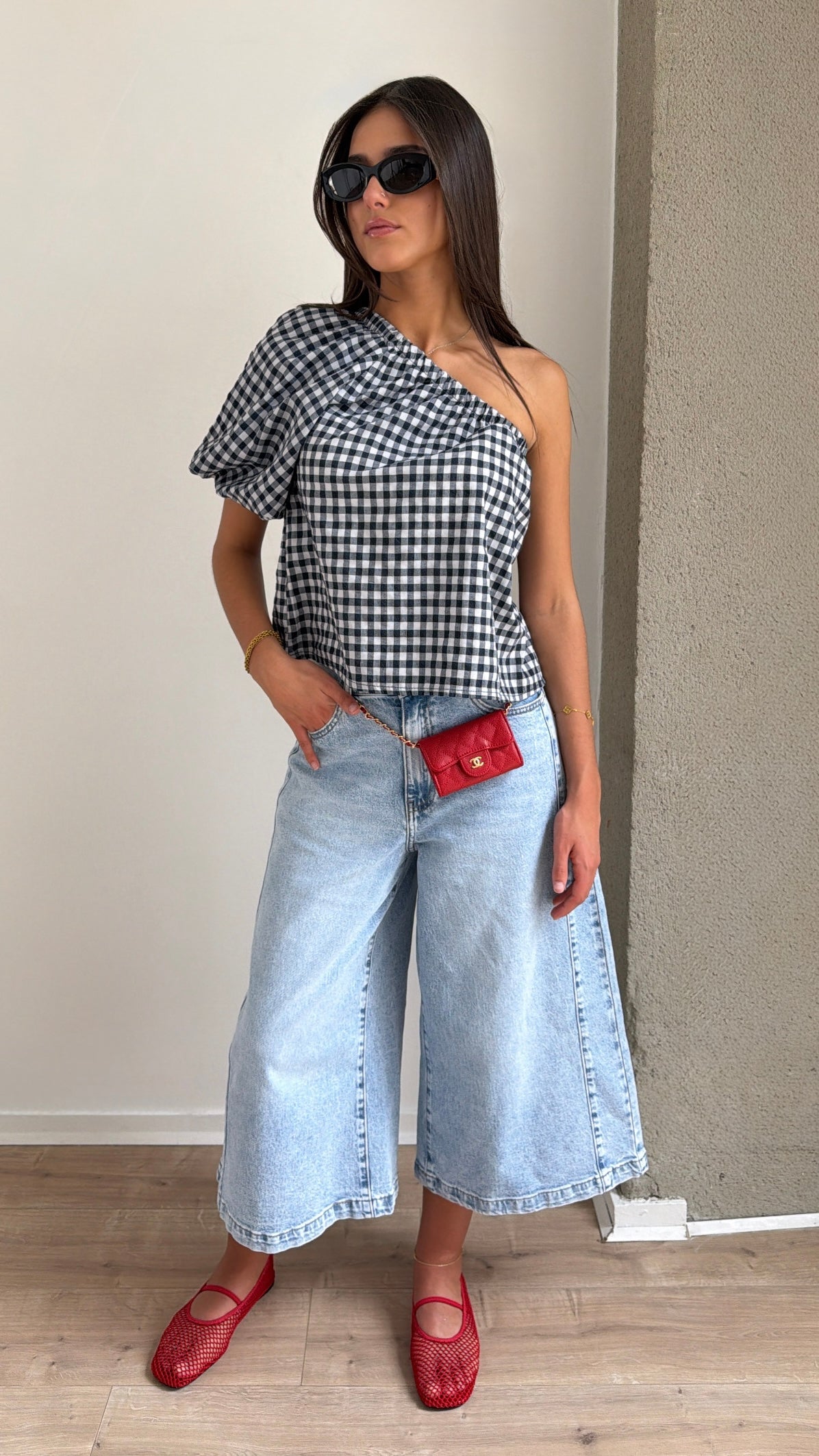 Top à motif Vichy