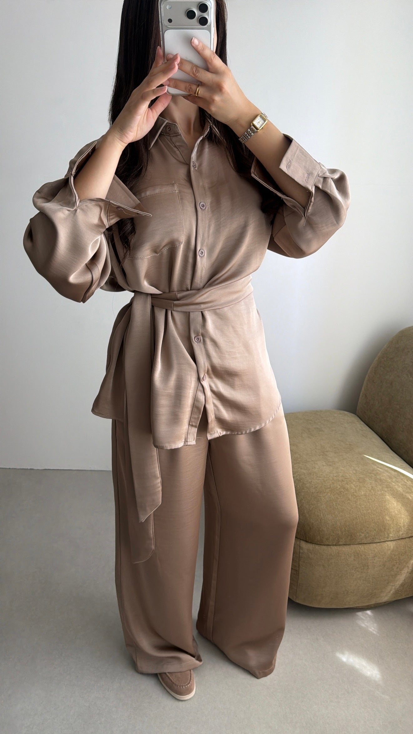 Ensemble fluide [rose ombré]