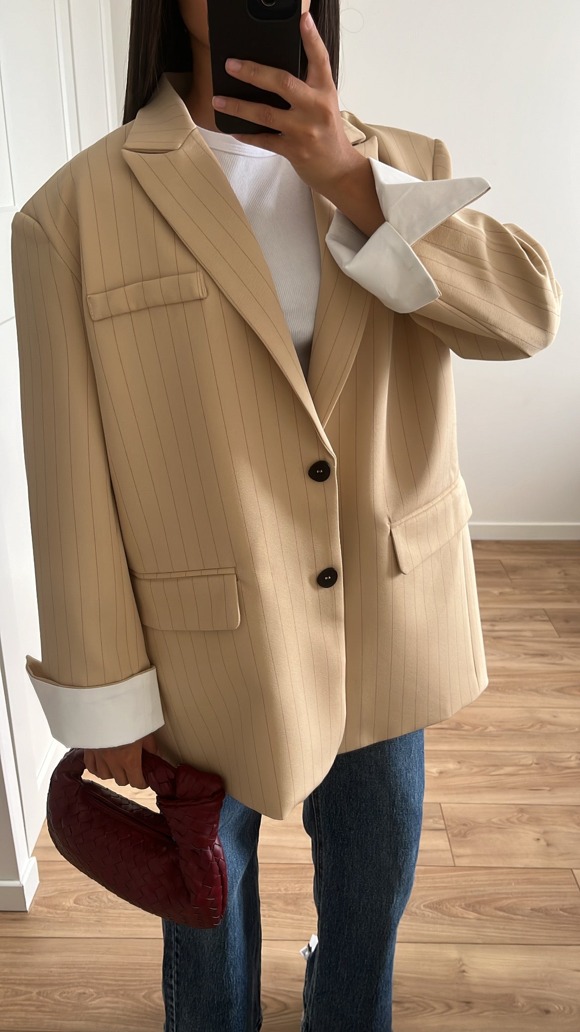 Blazer extra oversize [ beige / sable ]