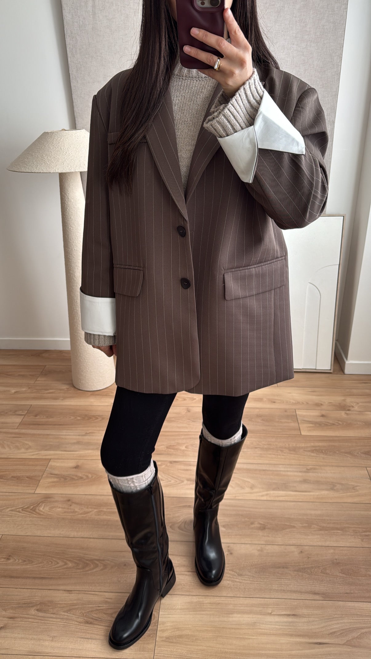 Extra großer Blazer [Marineblau]